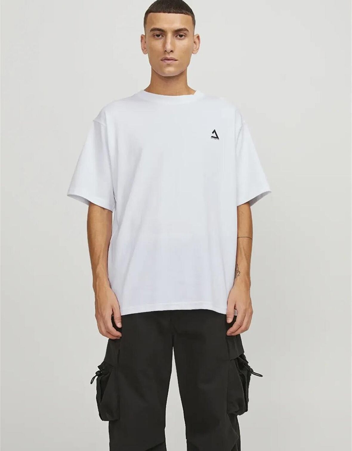 Jack&Jones  Jcotrıangle Tee Ss Crew Neck Sn Erkek T-Shirt 12253435
