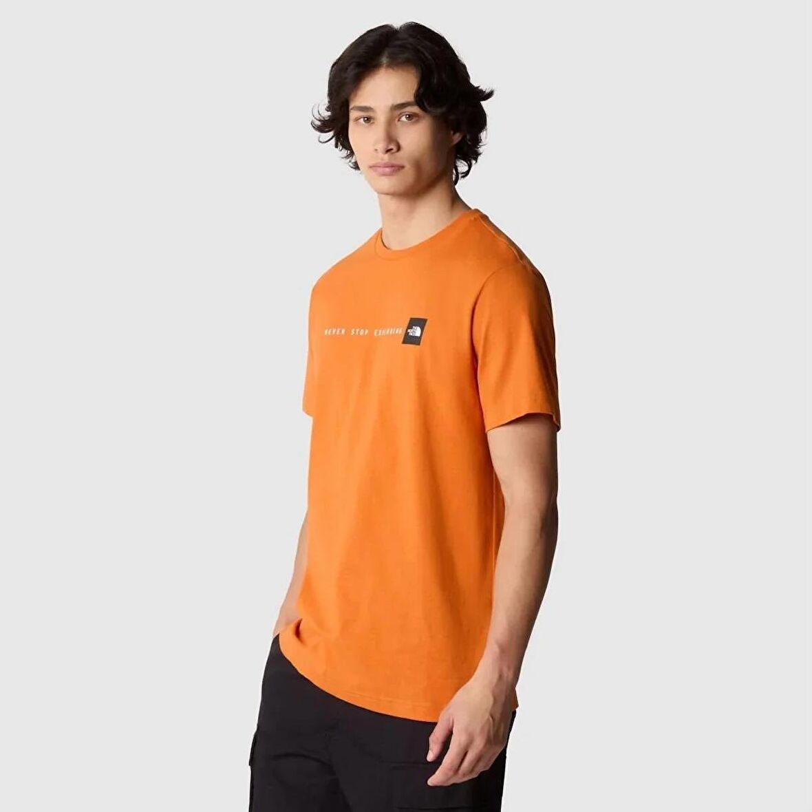 M S/S Never Stop Explorıng Erkek T-Shirt NF0A87NSPCO1