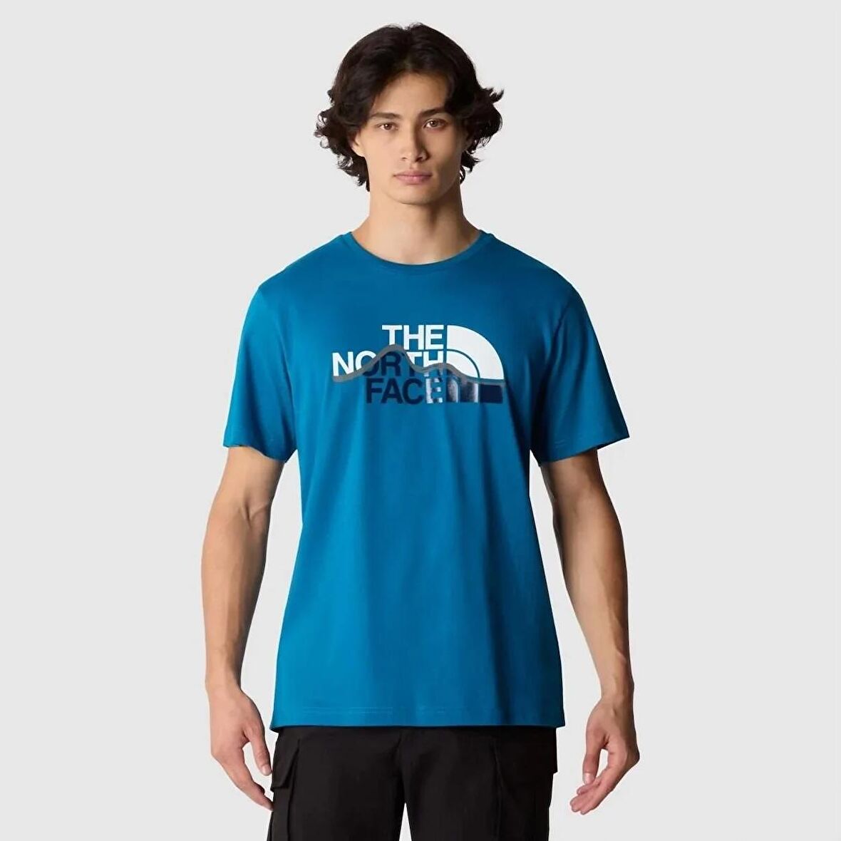 M S/S Mountaın Lıne Erkek T-Shirt NF0A87NTRBI1