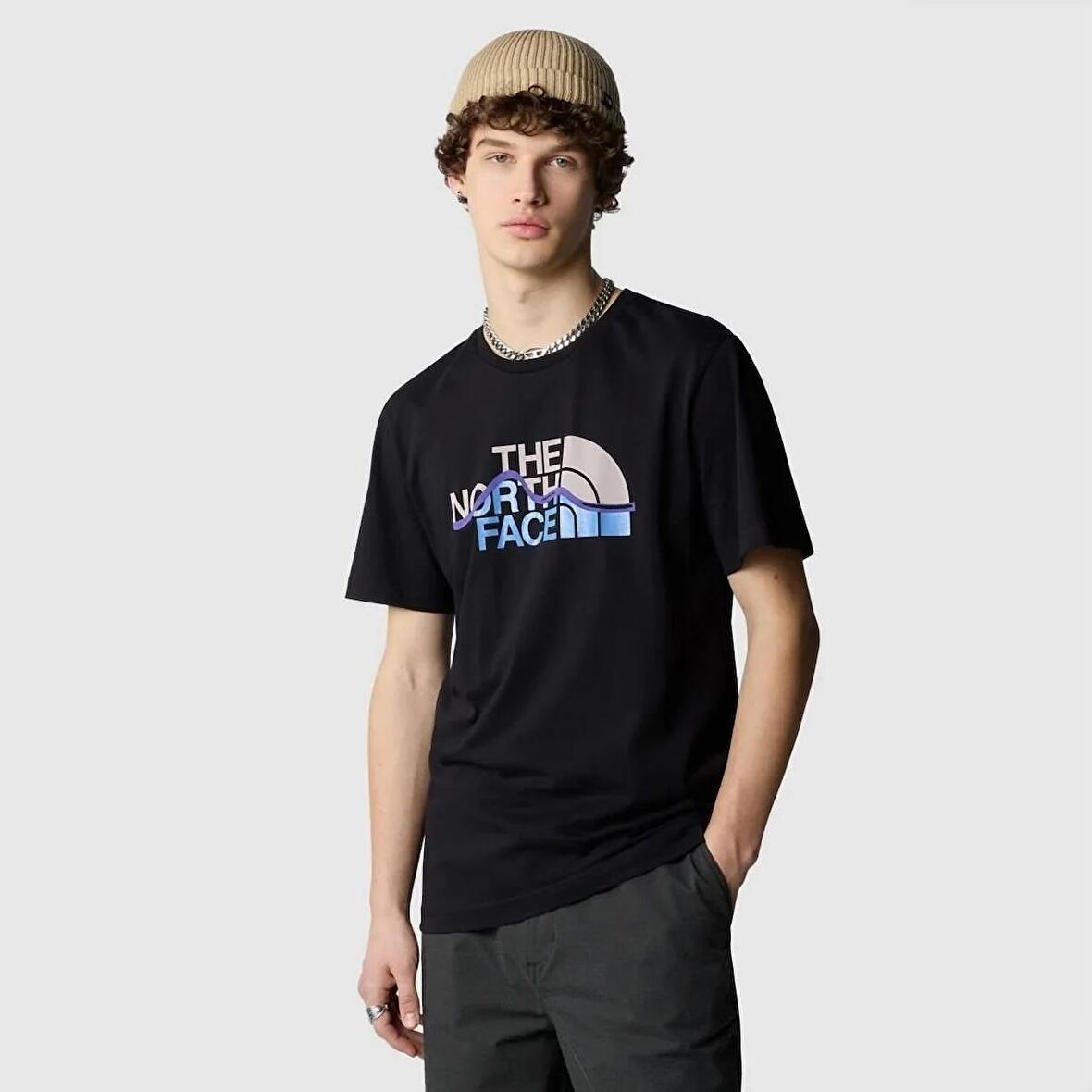 The North Face M S/S Mountaın Lıne  Erkek T-Shirt NF0A87NTJK31