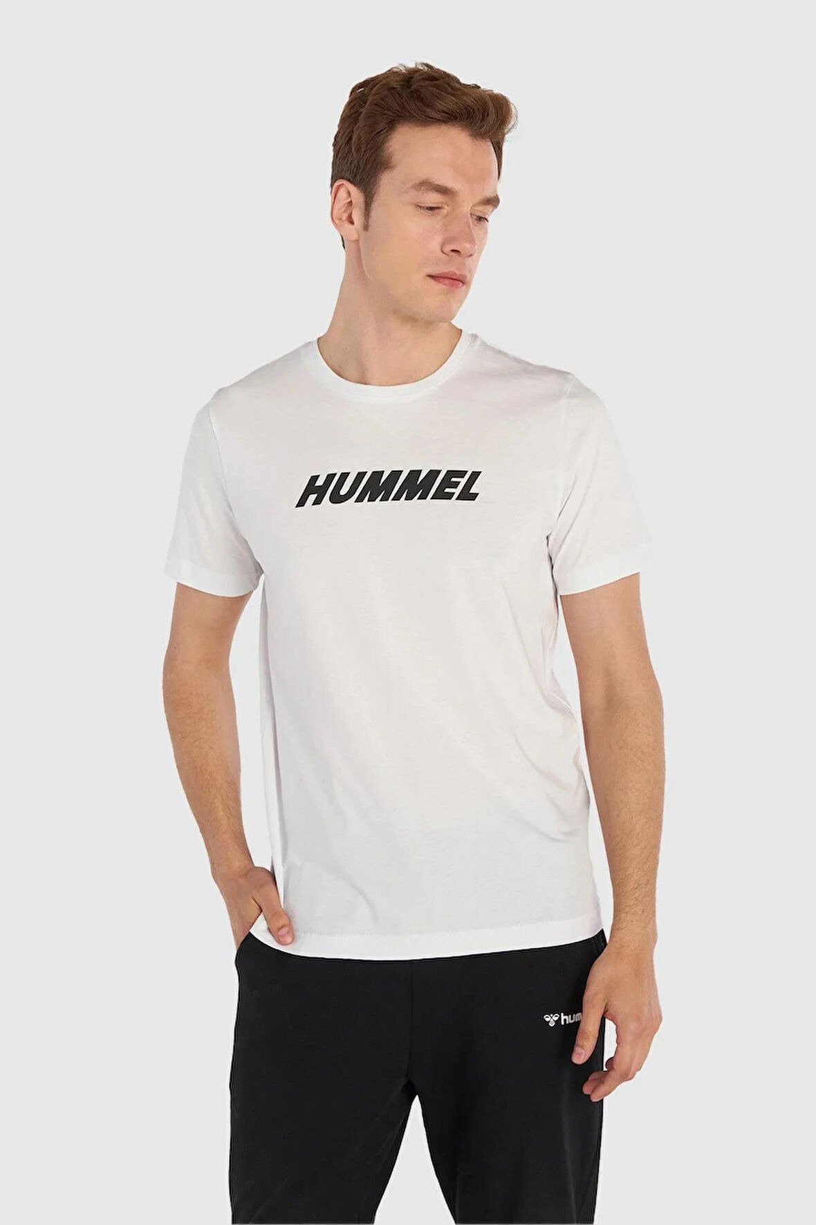 Hummel Elemental Logo Cotton Tee Erkek T-Shirt 911947-9001