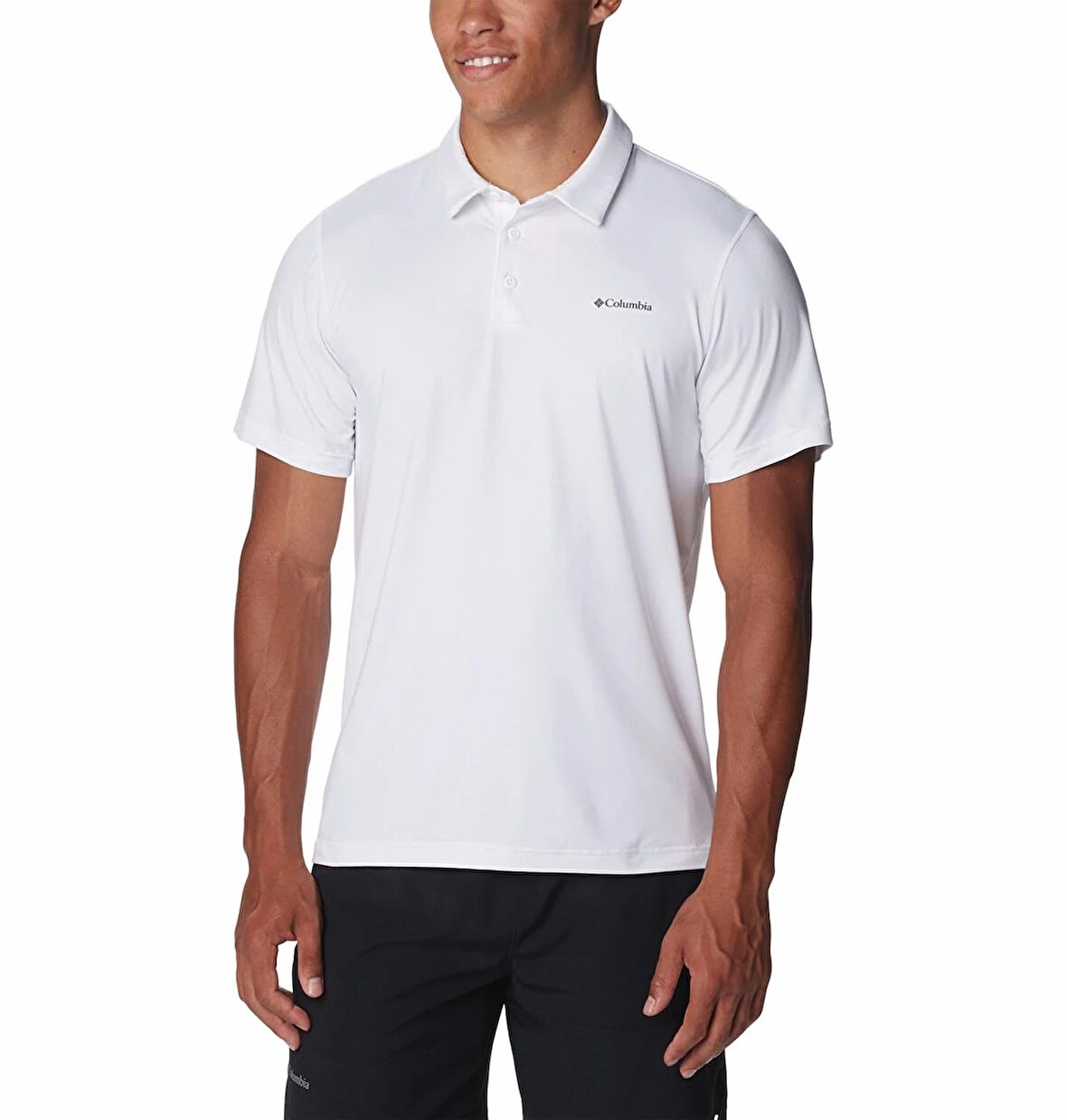 Columbia Tech Traıl Kısa Kollu Polo Erkek T-Shirt AO2933_100