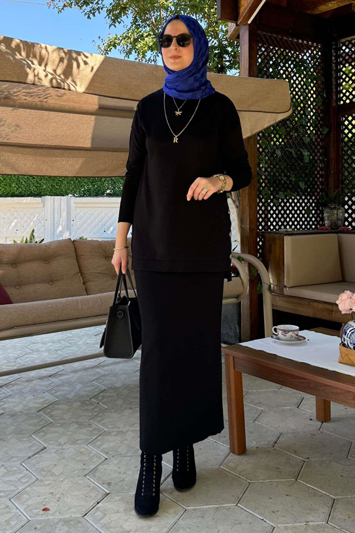 Sezen Triko Takım Siyah