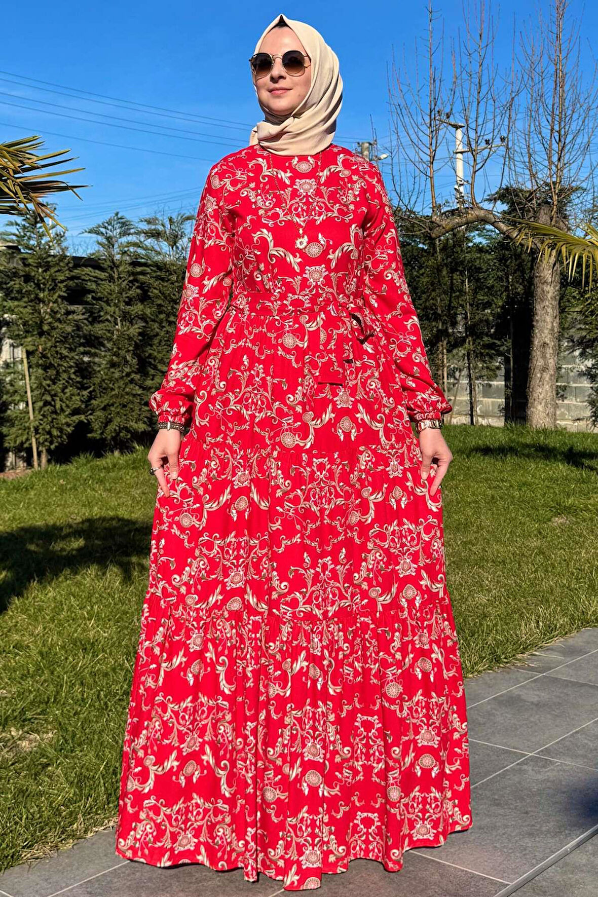 Hürrem Elbise Kırmızı