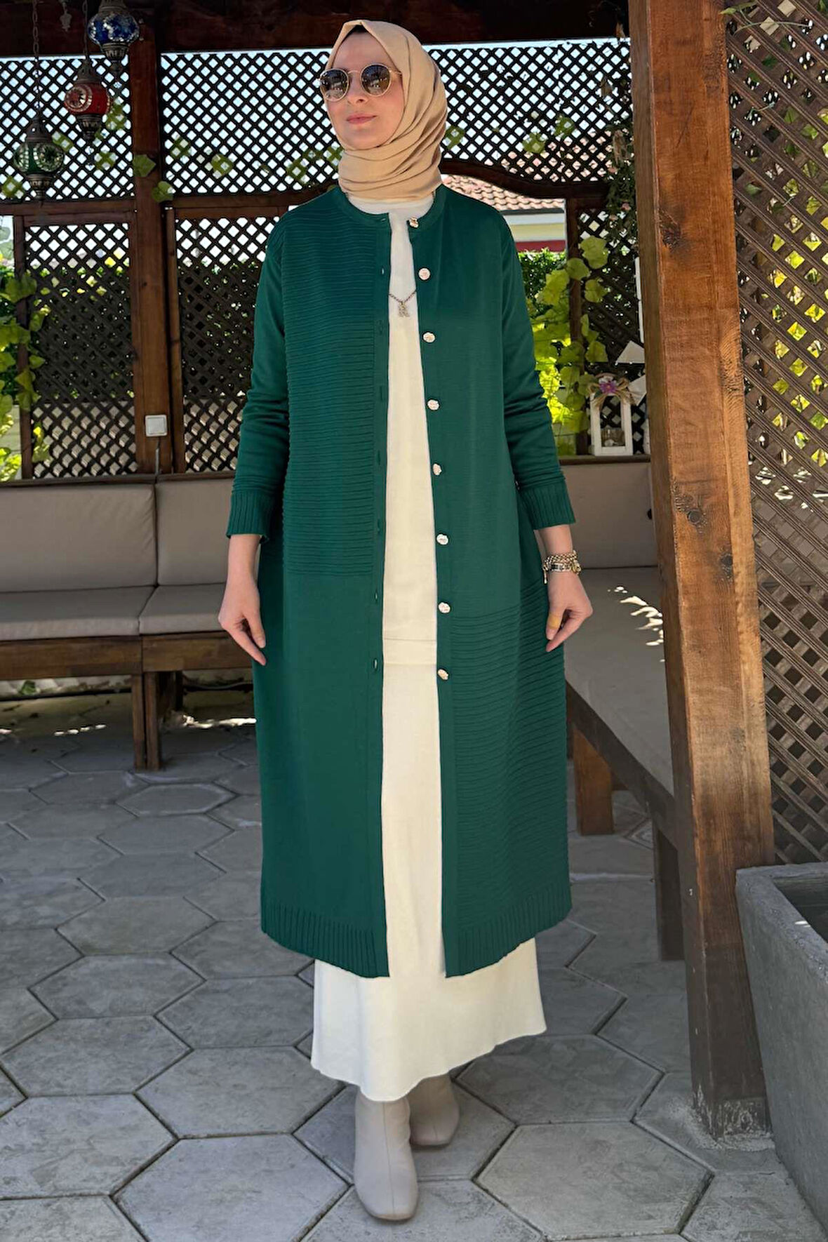 Manolya Zümrüt Triko Hırka