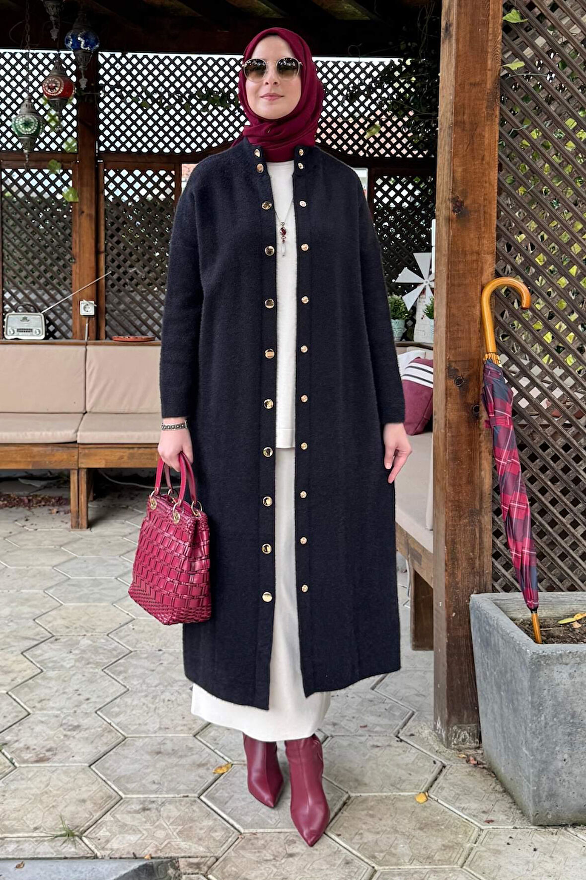 Yakut Angora Triko Kap Siyah