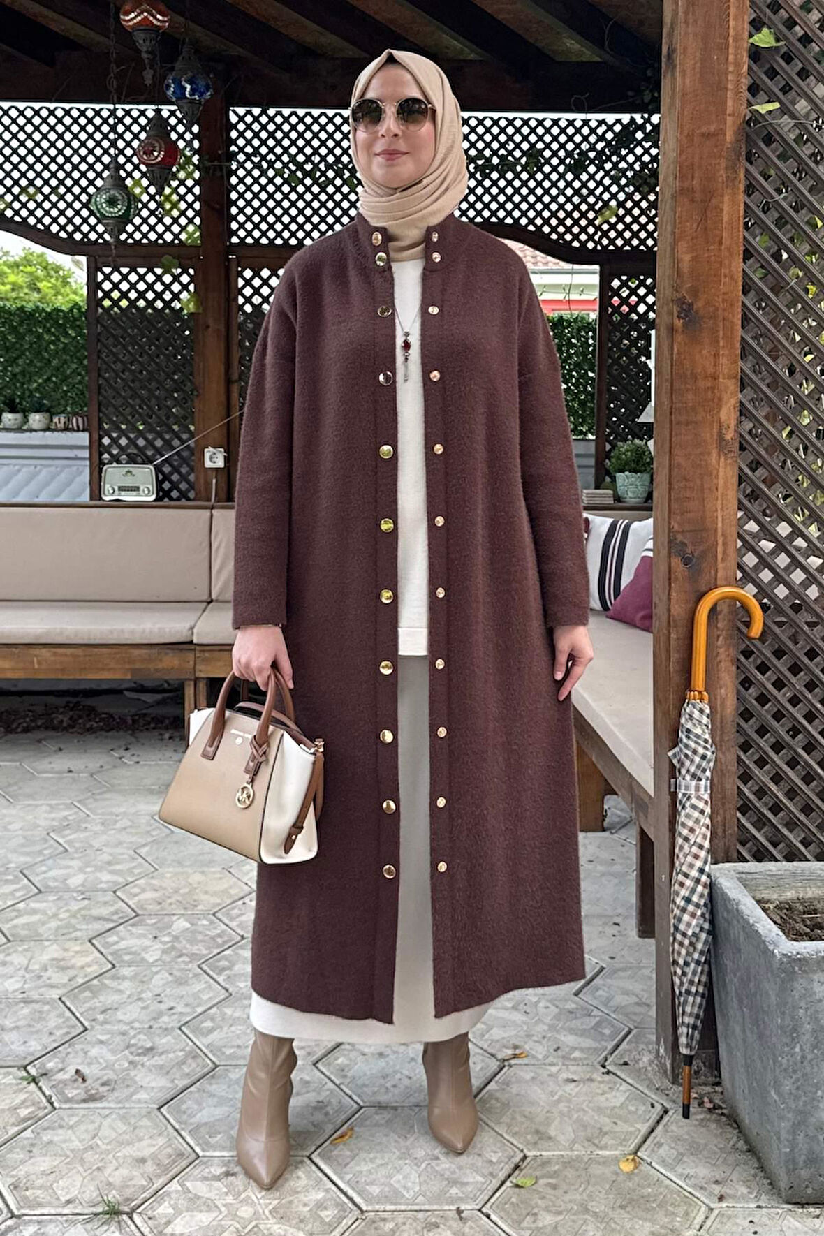 Yakut Angora Triko Kap Kahve