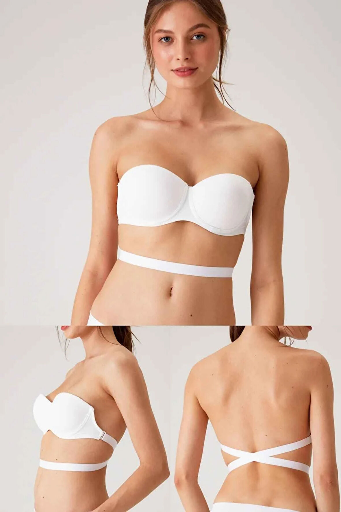 6022 PİERRE CARDİN SİENA DOLGUSUZ STRAPLEZ MULTİ FUNCTİON BRA 