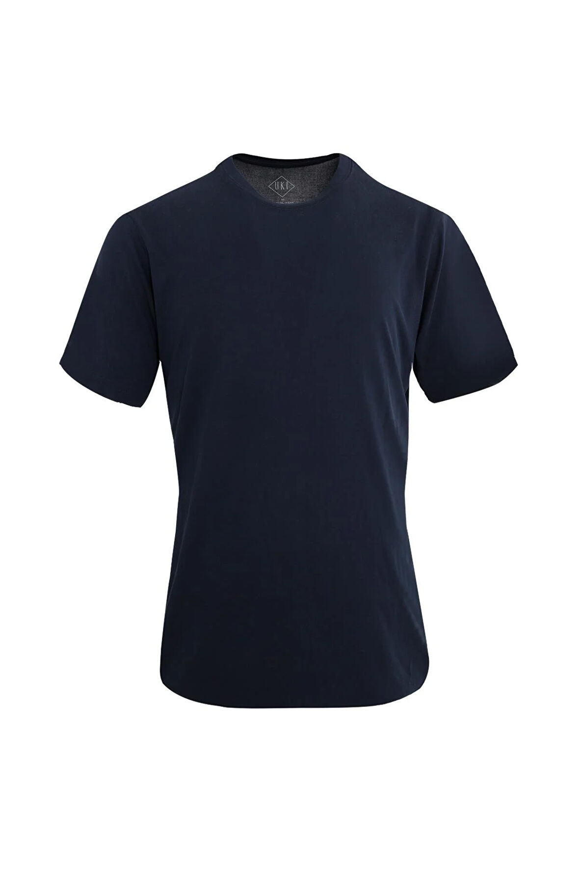 Uki Lacivert Comfort Fit Bisiklet Yaka T-Shirt