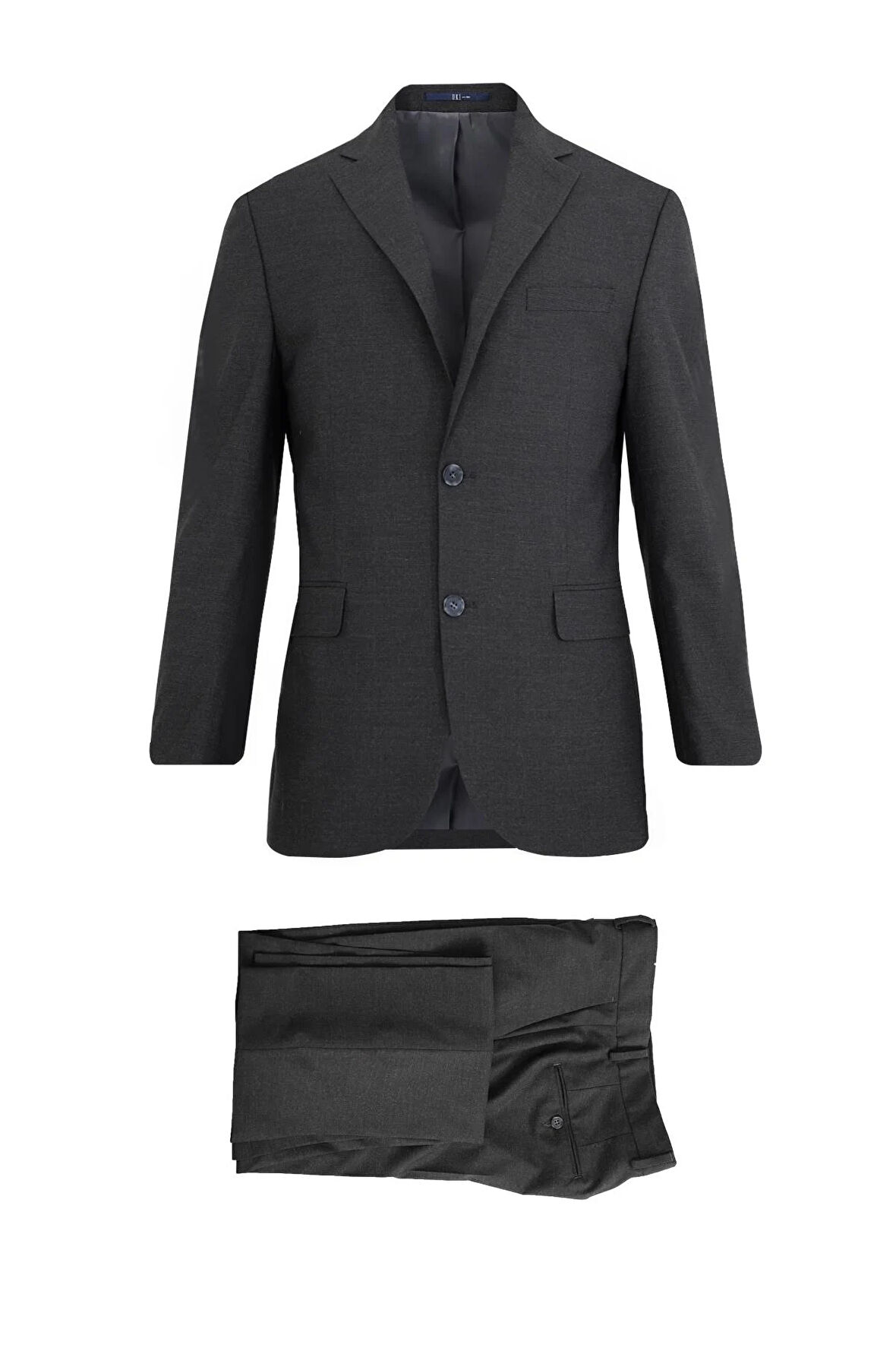 Uki Antrasit Mono Yaka Klasik Takım Elbise