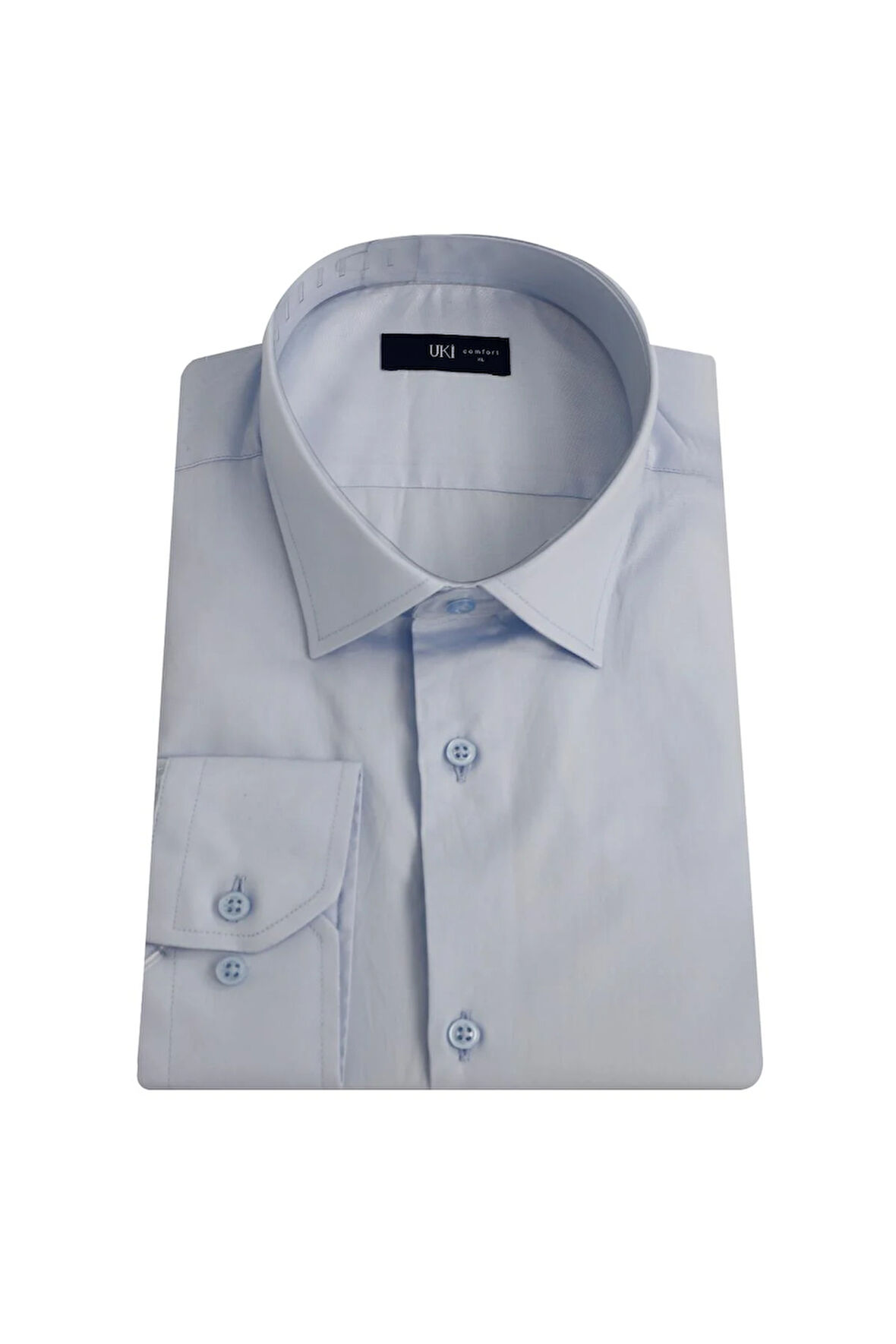 Uki MAVİ Comfort Fit Uzun Kol Gömlek