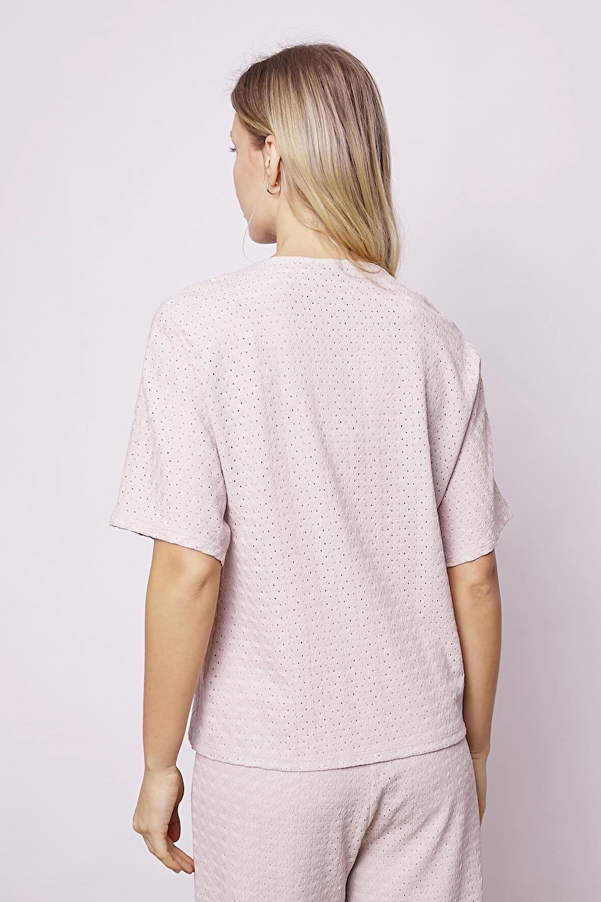 Kadın Salaş Kol Likralı File 1.Sınıf Kumaş Şık Hırka-Taş