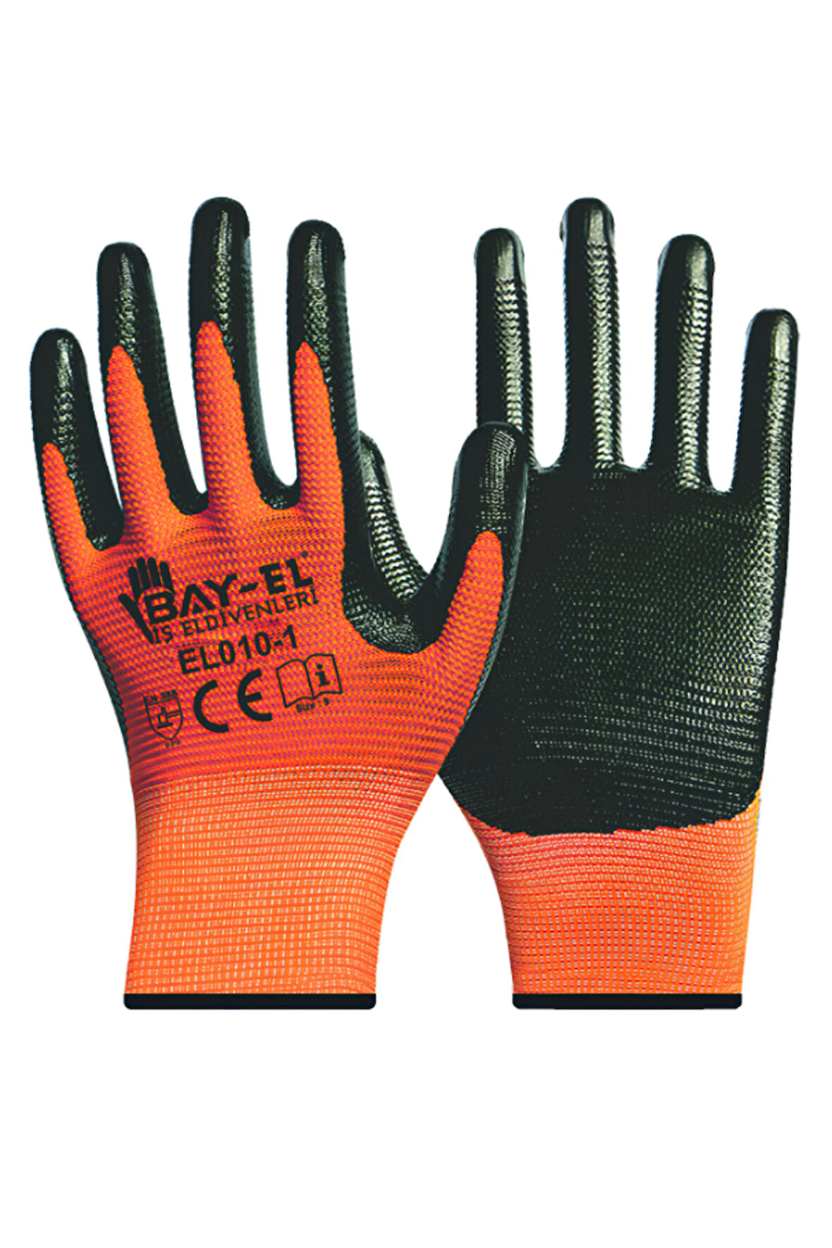 BAY-TEC ZEBRA ELDİVEN  1/2   9  (TURUNCU-SİYAH)