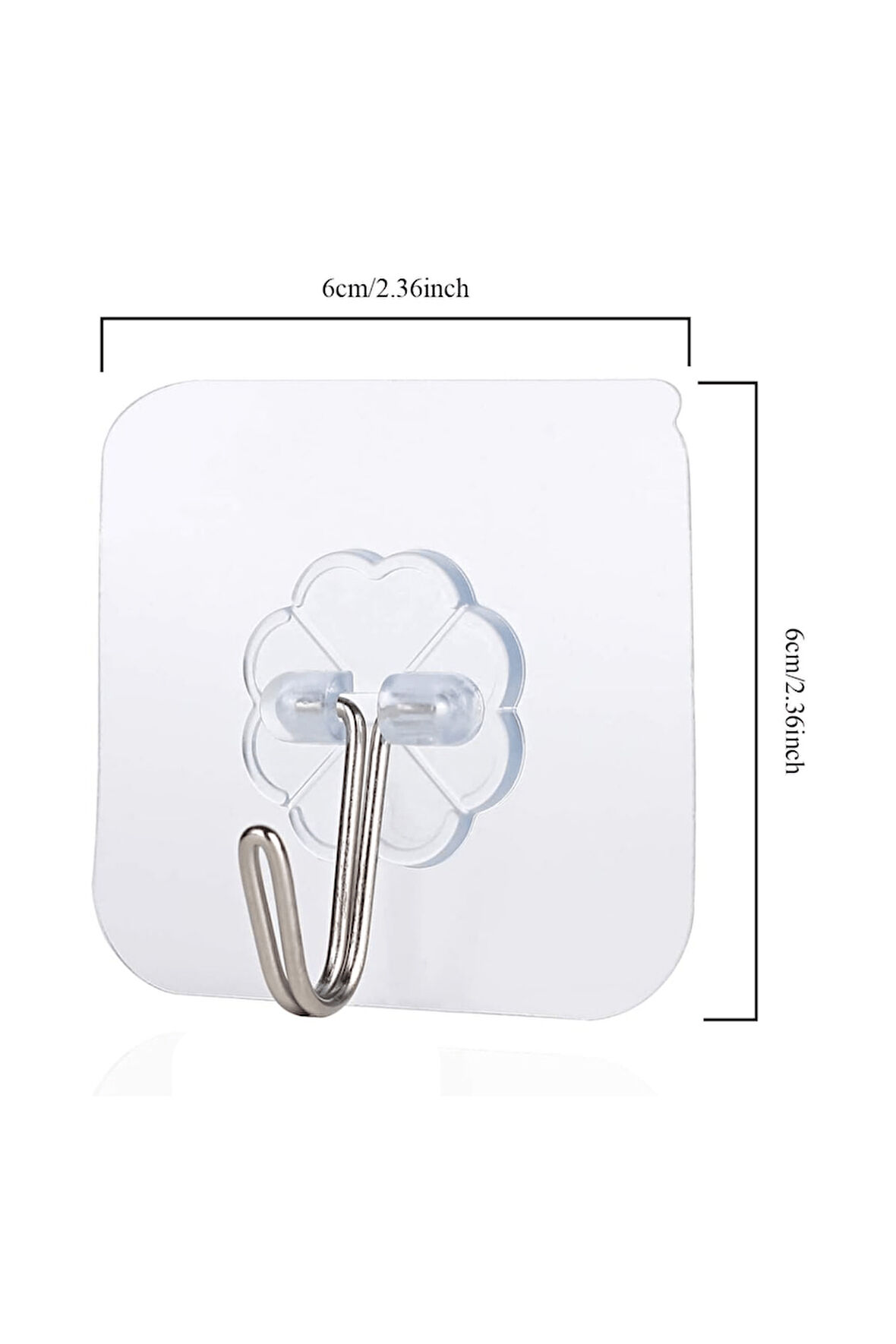 ŞEFFAF METAL TEKLİ ASKILIK (1PK=10 ADET)