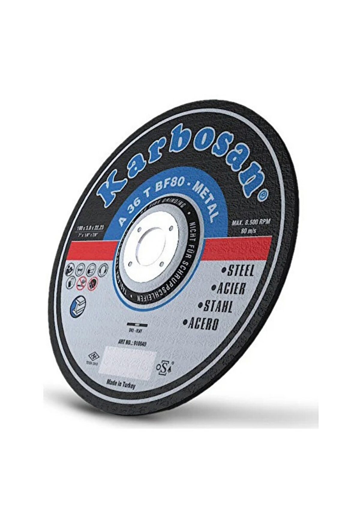 İSPİRAL TAŞI KARBOSAN 230x3.2x22mm NK METAL KESİCİ