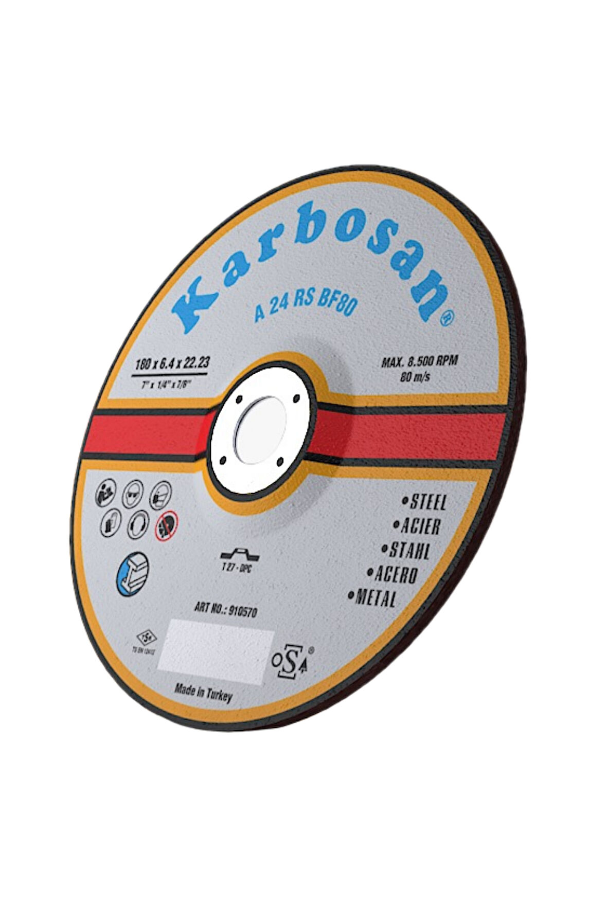 İSPİRAL TAŞI KARBOSAN 115X6X22 FLEX TAŞLAMA 910550 K