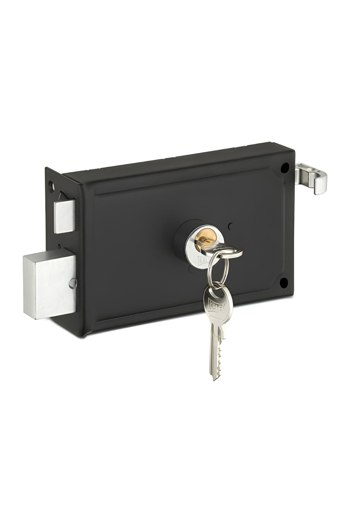 KALE 157A DEMİR KAPI KİLİDİ SİLİNDİRLİ TRAJLI 14 CM