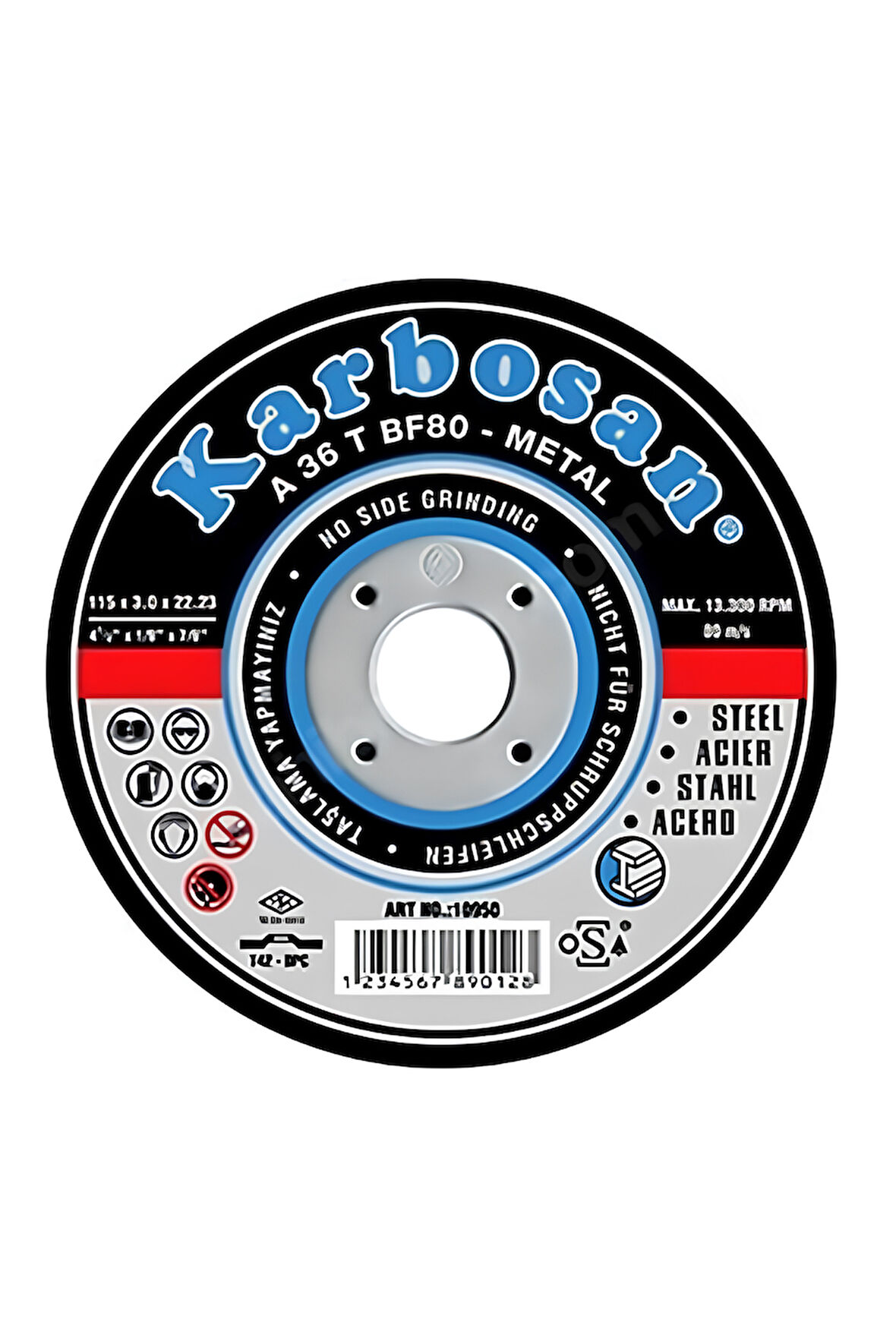 İSPİRAL TAŞI KARBOSAN 115 mmX3X22 NK METAL KESİCİ