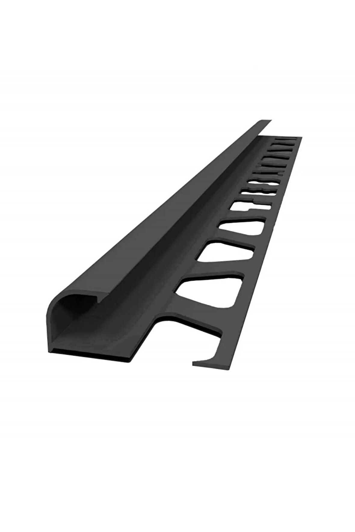 12 MM ALM. SİYAH MAT SERAMİK KÖŞE L BİTİM PROFİLİ