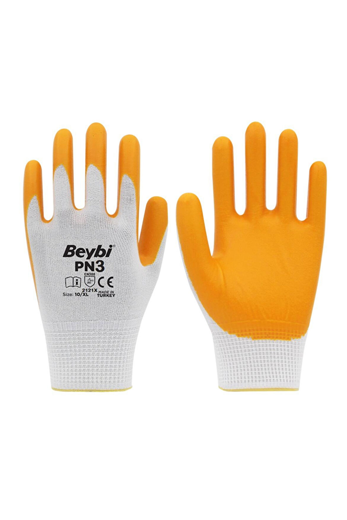 BEYBİ ELDİVEN NİTRİL BEYAZ SARI PN-3 NO:9L KL288
