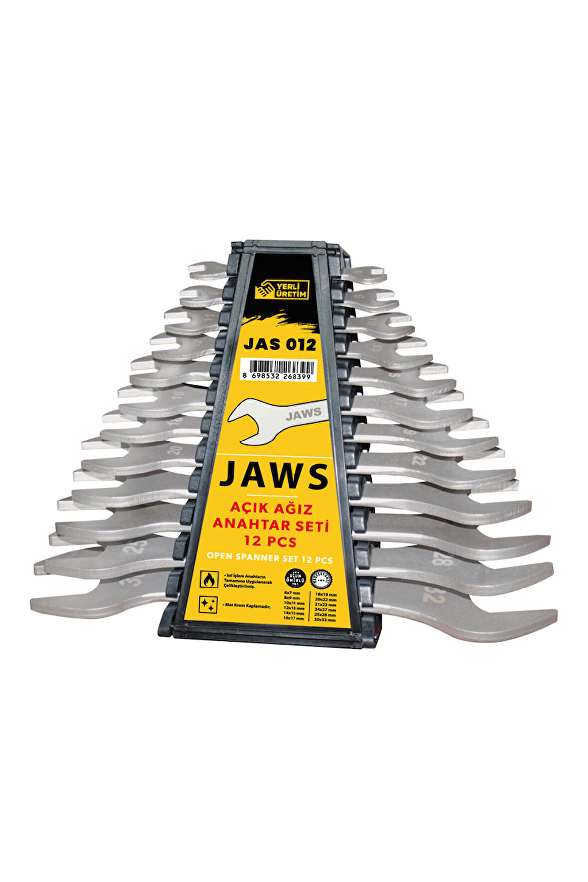 ELTOS JAWS AÇIK AĞIZ ANAHTAR SETİ 12 PCS