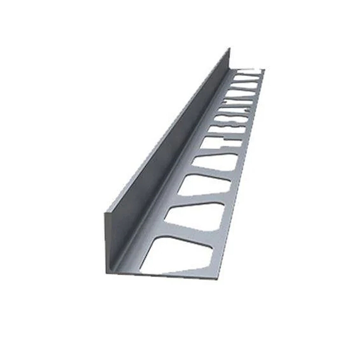 12 MM ALM.MAT GRİ SERAMİK KÖŞE L BİTİM PROFİLİ