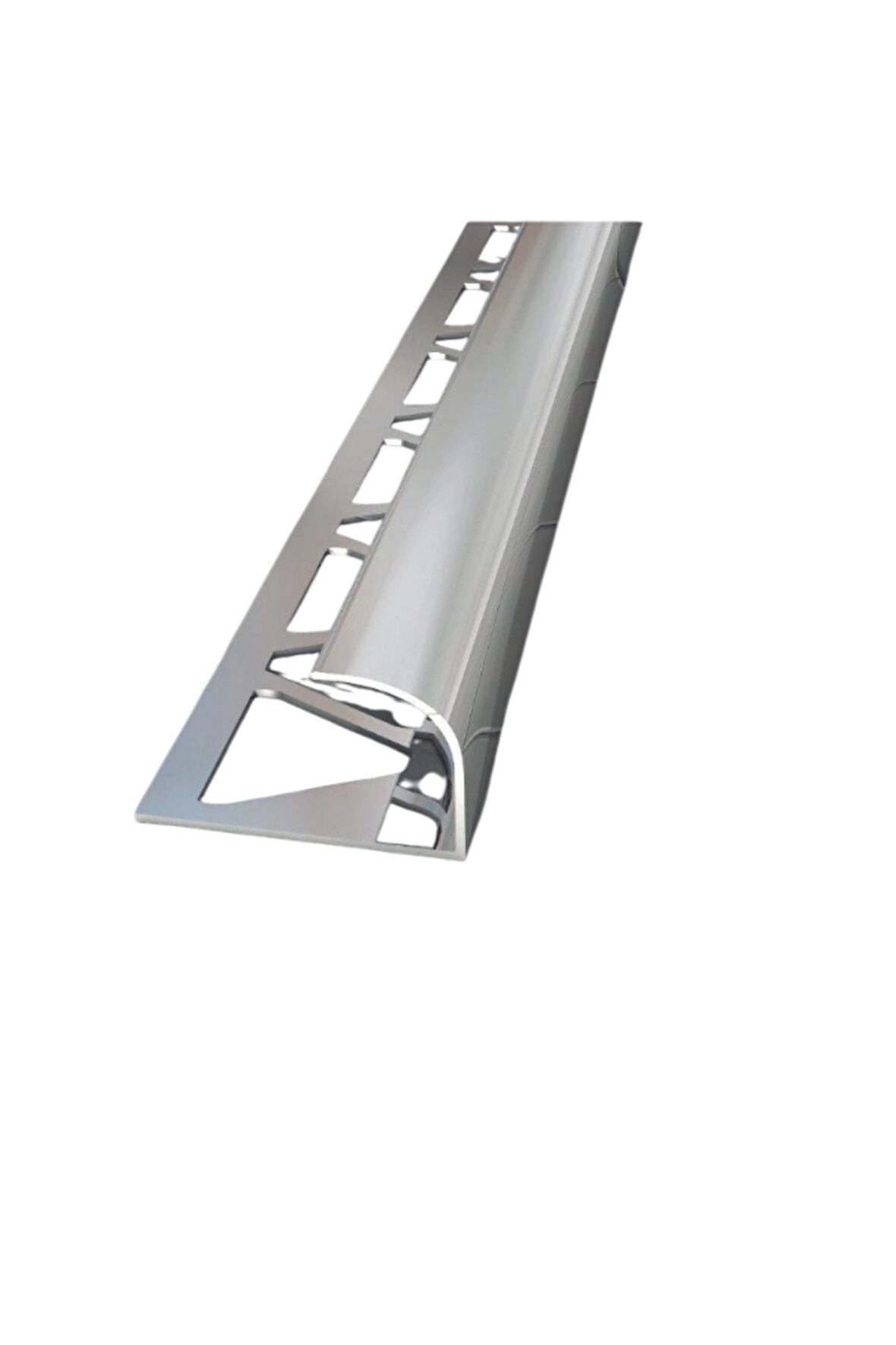 12 MM ALM. SERAMİK DIŞ KÖŞE PROFİLİ PARLAK GRİ 2.7m Boy