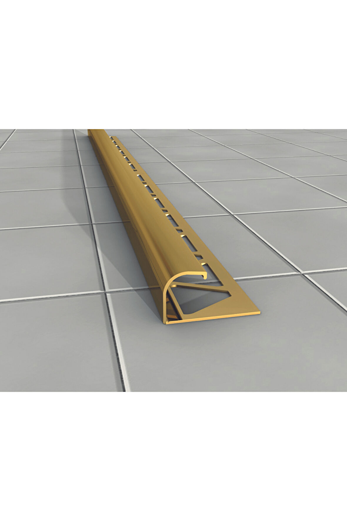 12 MM ALM. SERAMİK DIŞ KÖŞE PROFİLİ SARI PARLAK 2.7m Boy