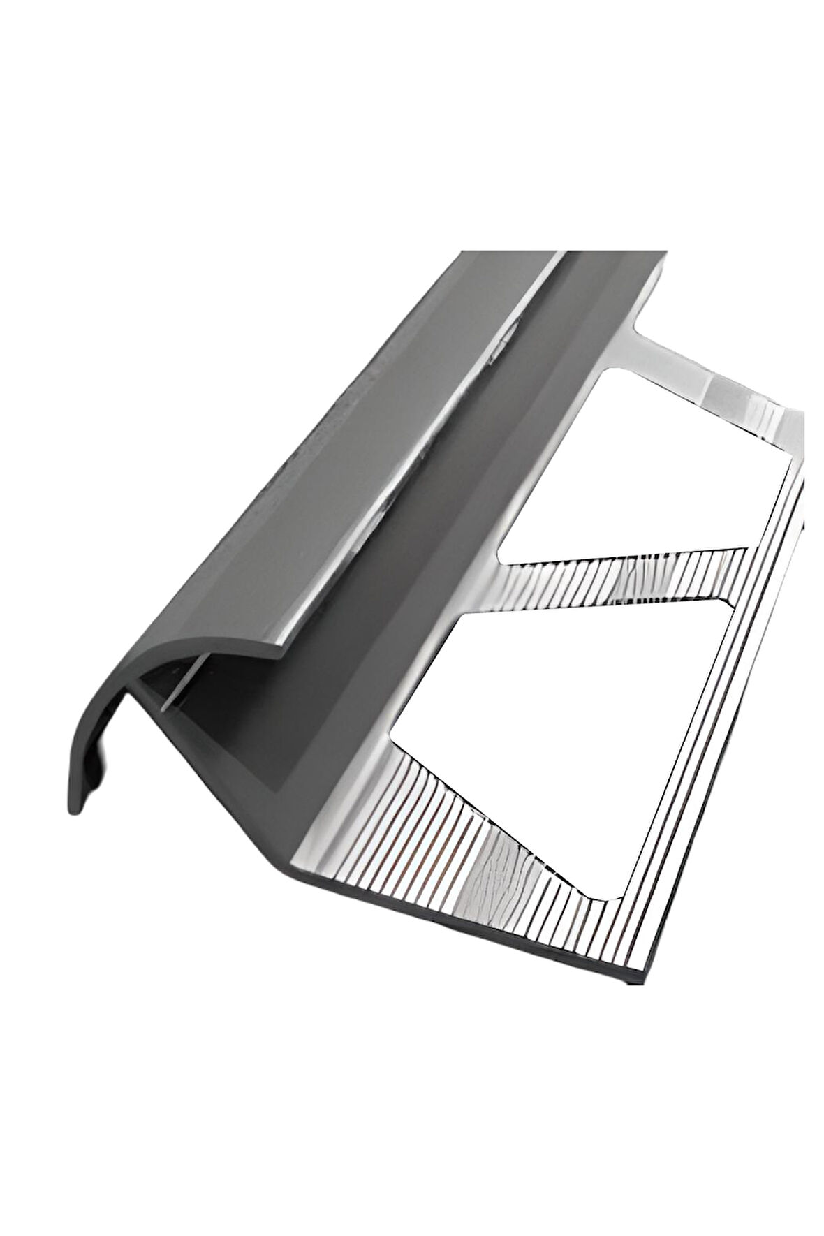 10 MM ALÜMİNYUM ÇİFT YÖNLÜ SERAMİK KÖŞE PROFİLİ PARLAK