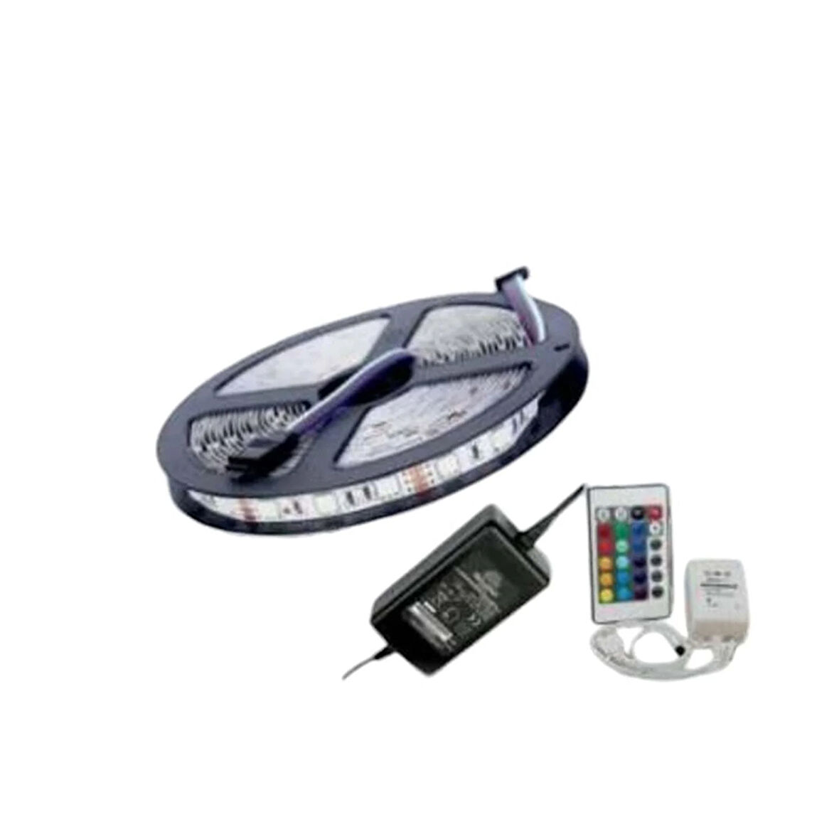 HELİOS 12 VOLT DIŞ MEKAN RGB  ŞERİT LED 5 MT KUMANDALI