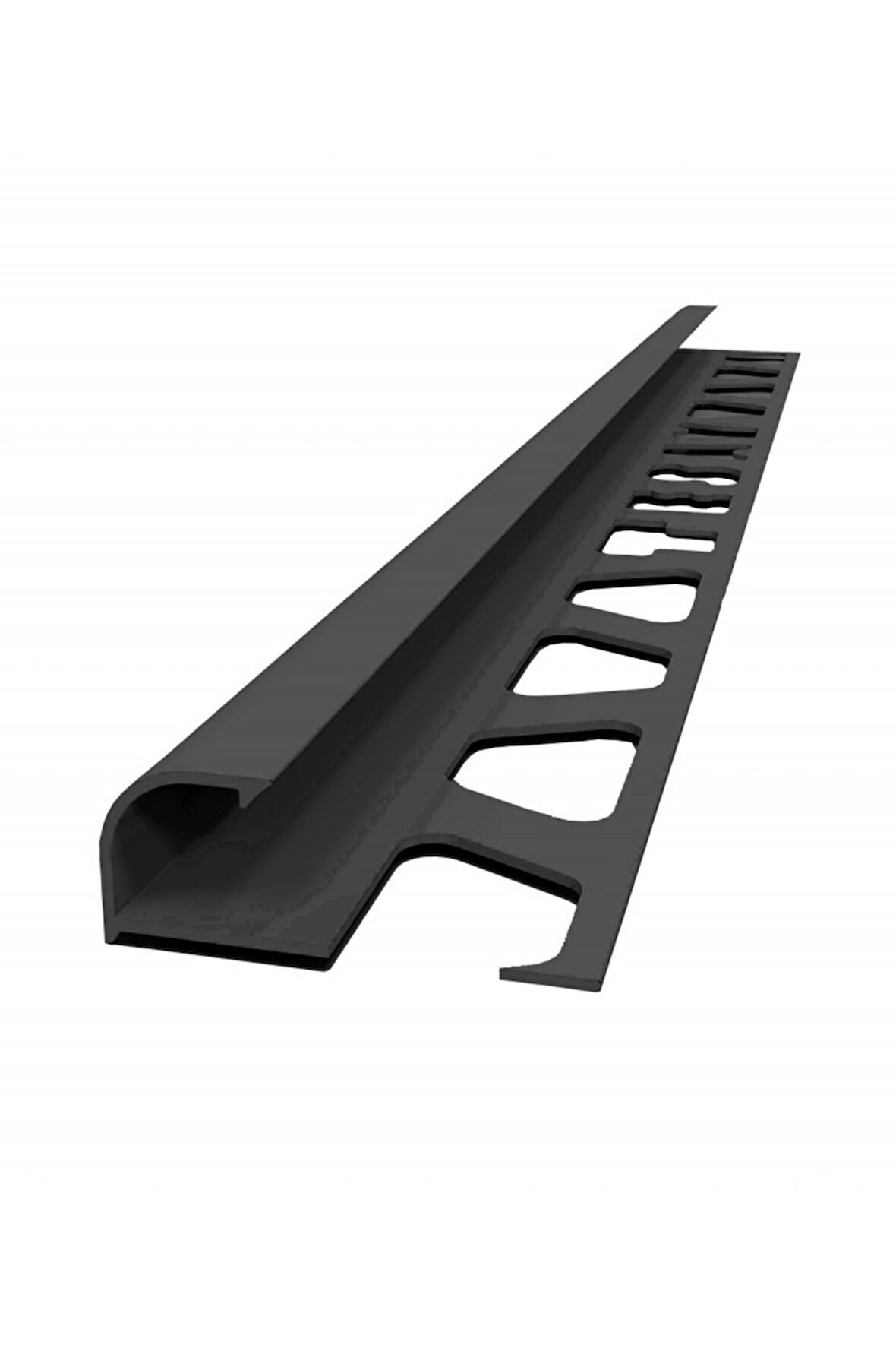 10 MM ALM. MAT SİYAH SERAMİK İÇ KÖŞE PROFİLİ