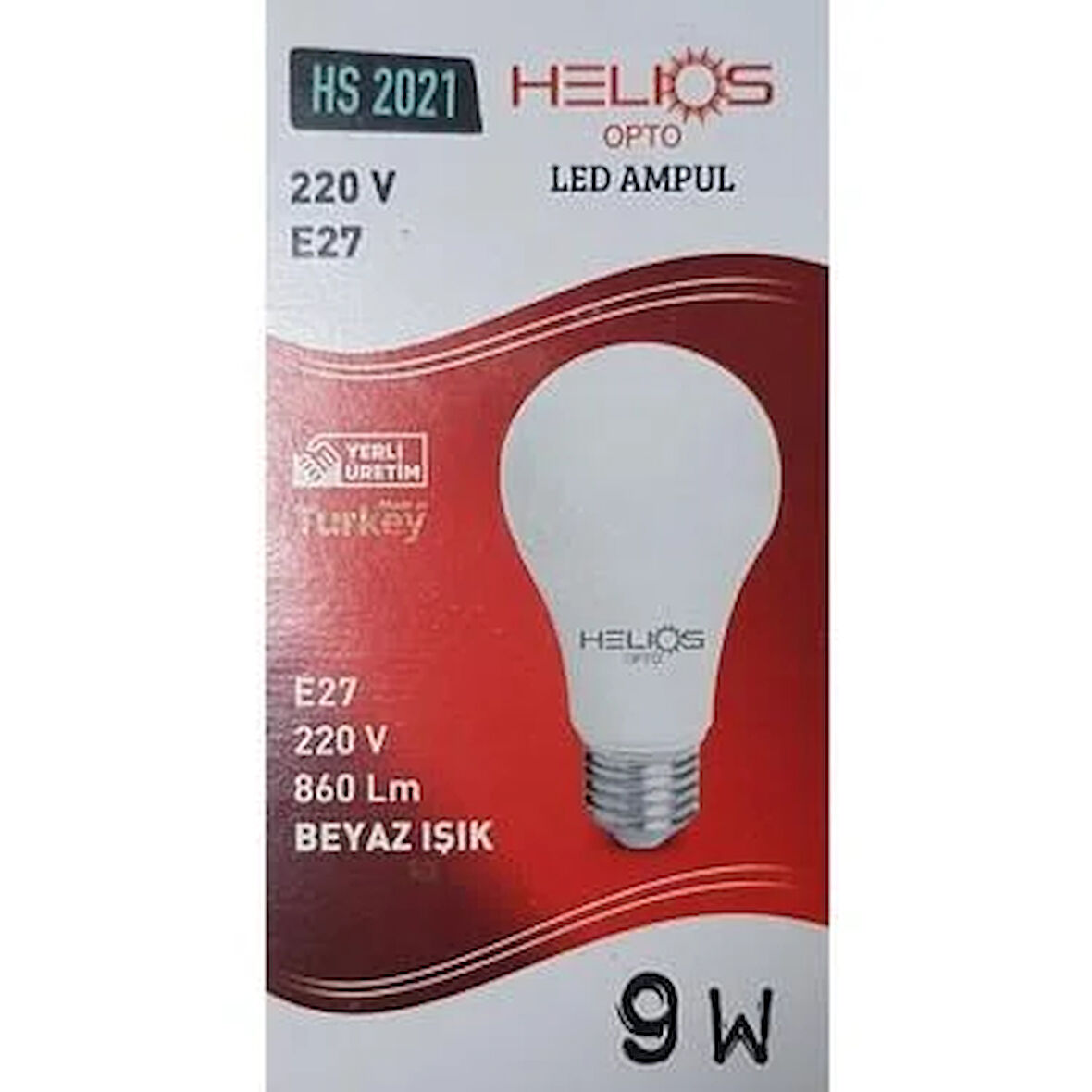 HELİOS 9 W GÜN IŞIĞI LED AMPUL (220 V & 860 LUMEN) E27