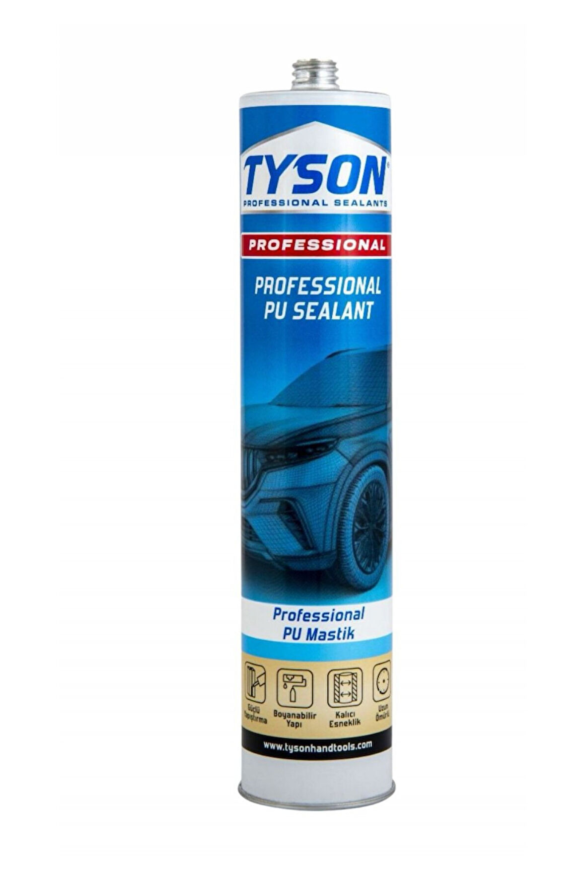 TYSON PROFESYONEL PU MASTİK 280 ML ANTRASİT GRİ