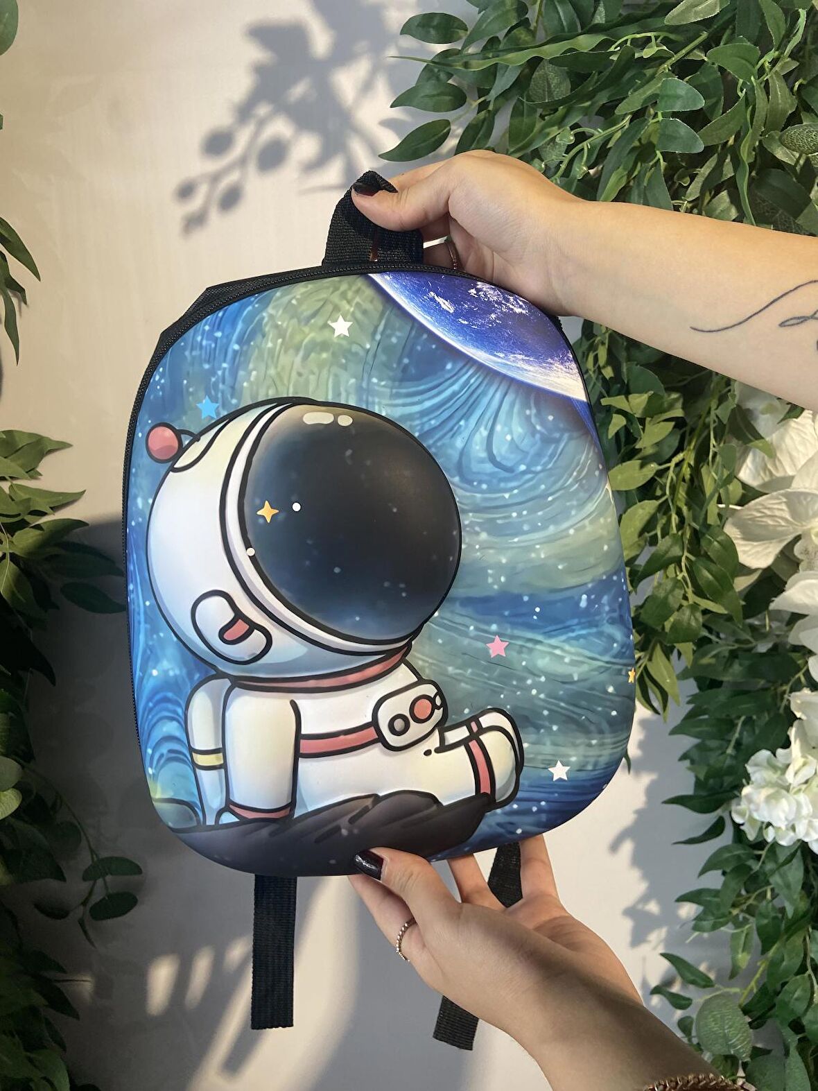 Astronot Kabartmalı Sırt Çantası 30 cm 