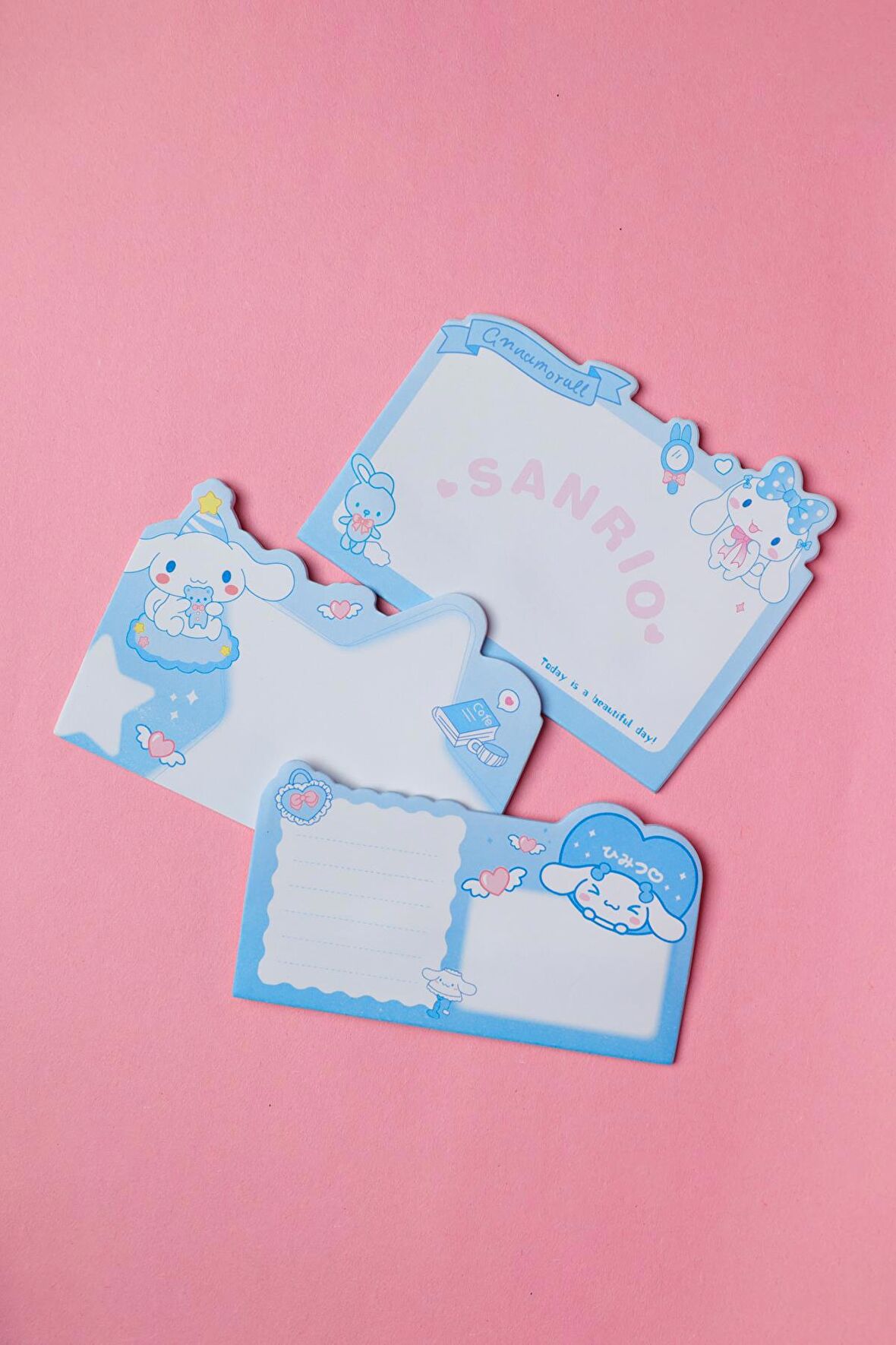 Cinnamoroll  ,Melodi ,Kuromi  Mini Not Defteri