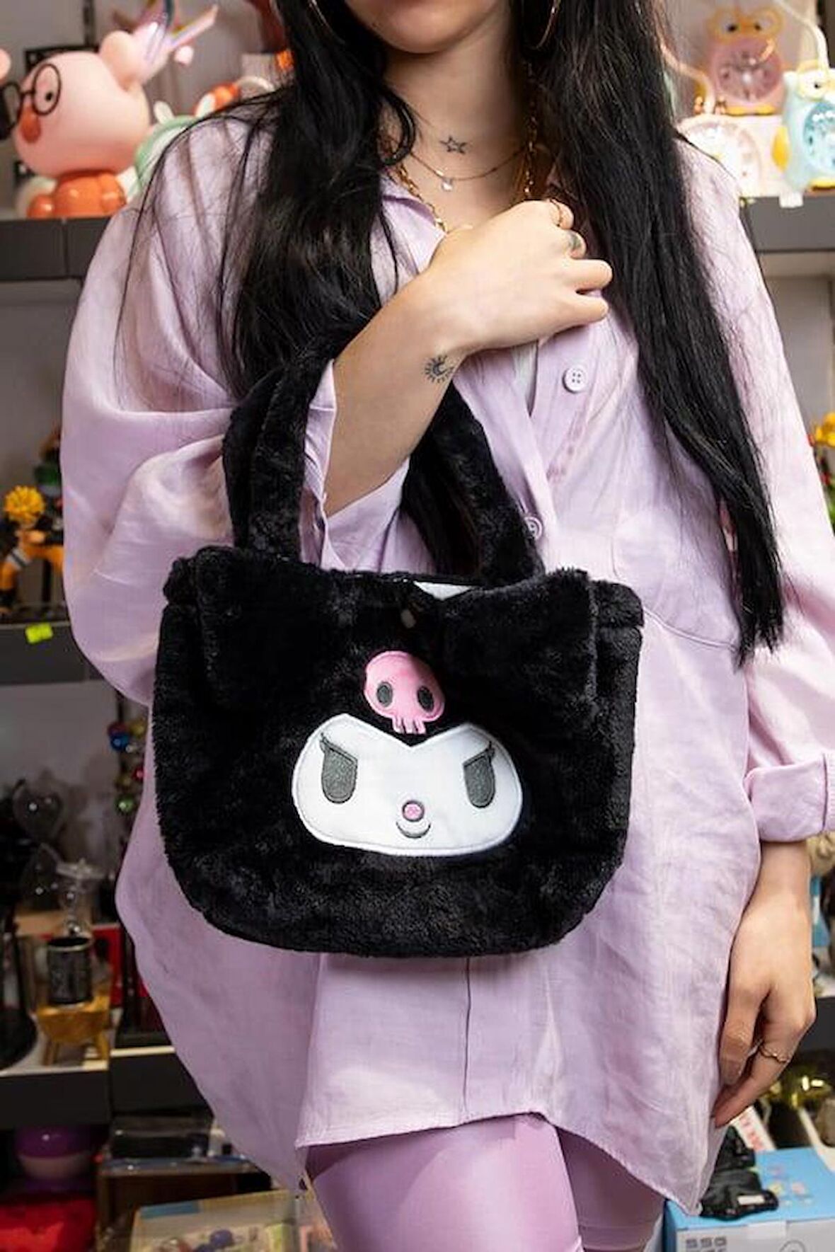 Kuromi Peluş El Çanta