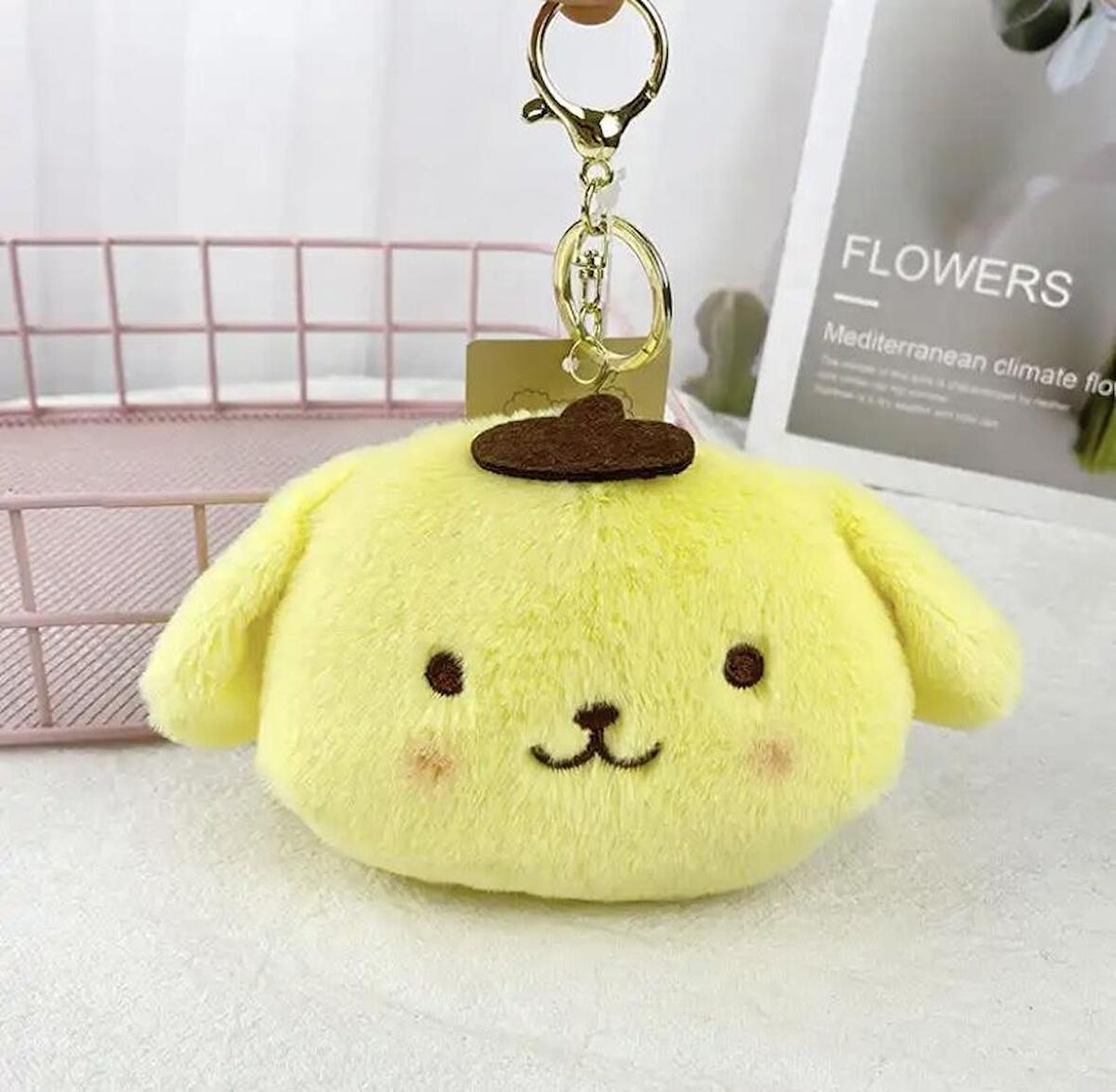 Kawai Sanrio Pompompurin  Bozuk Para Cüzdanı Anahtarlık