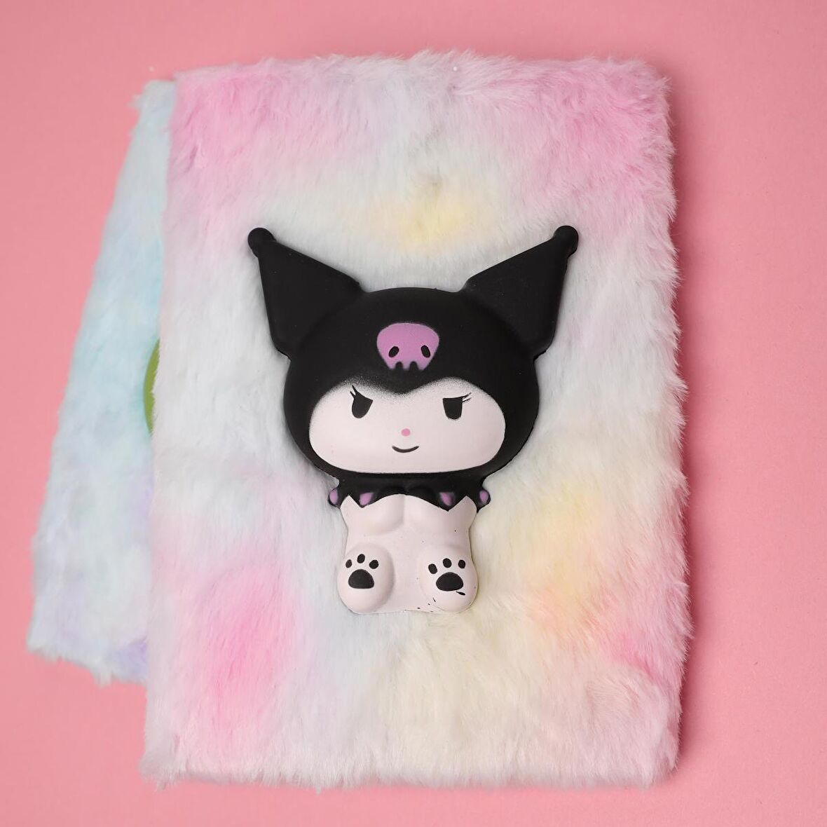 Kawai  Sanrio  Kuromi  Peluş  Squishy Defter Çizgili  Kalem Hediyeli