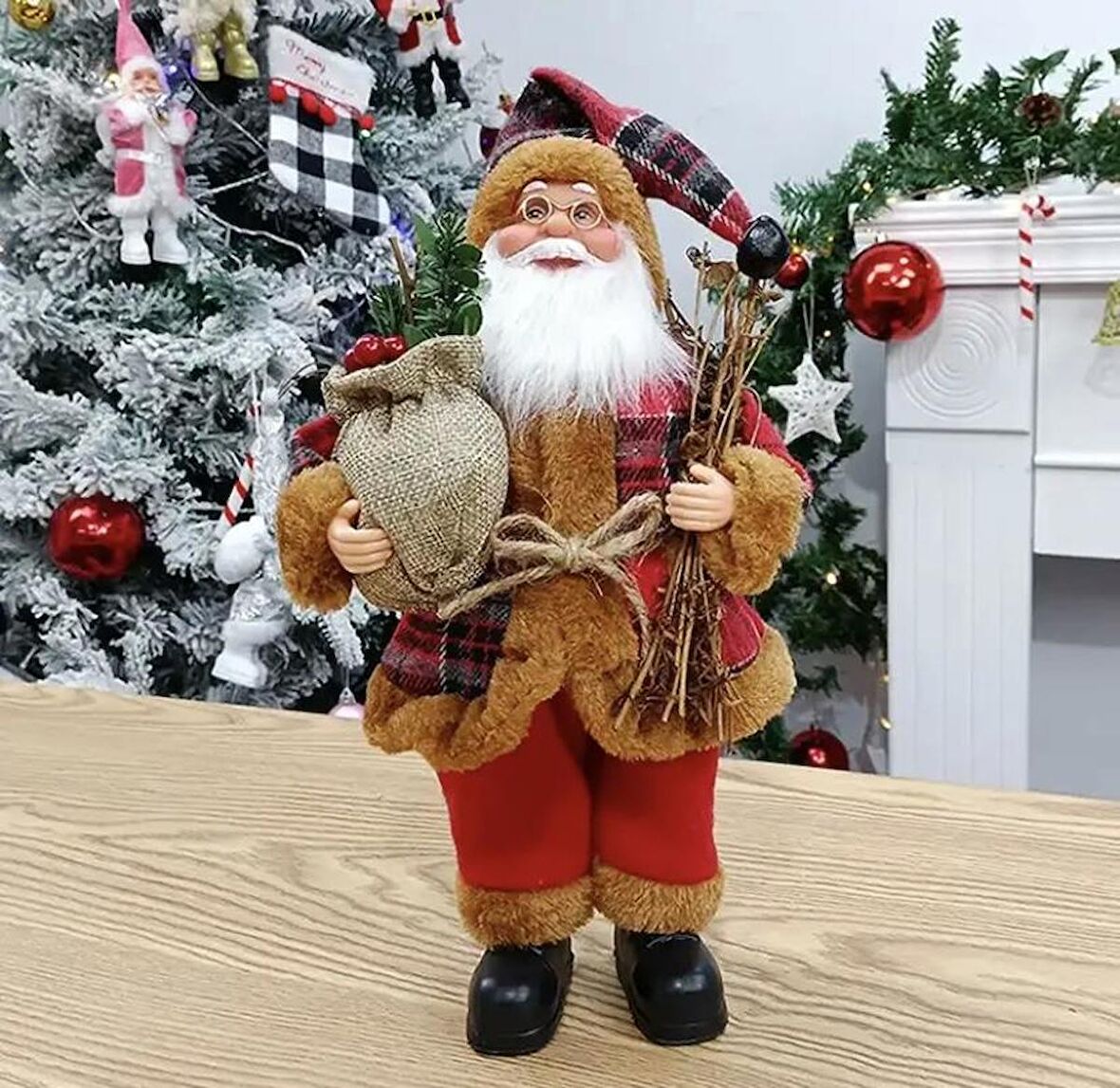 Yılbaşı Noel Baba Biblo 32 Cm 