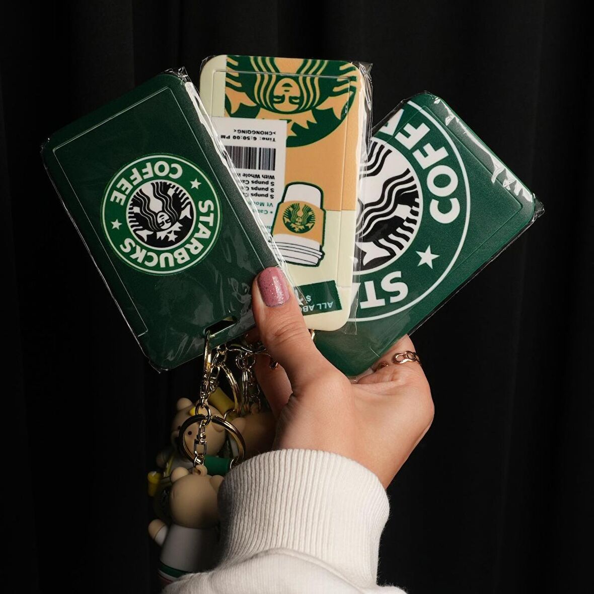 Starbucks Sevimli Ayıcık Kartlık Anahtralık