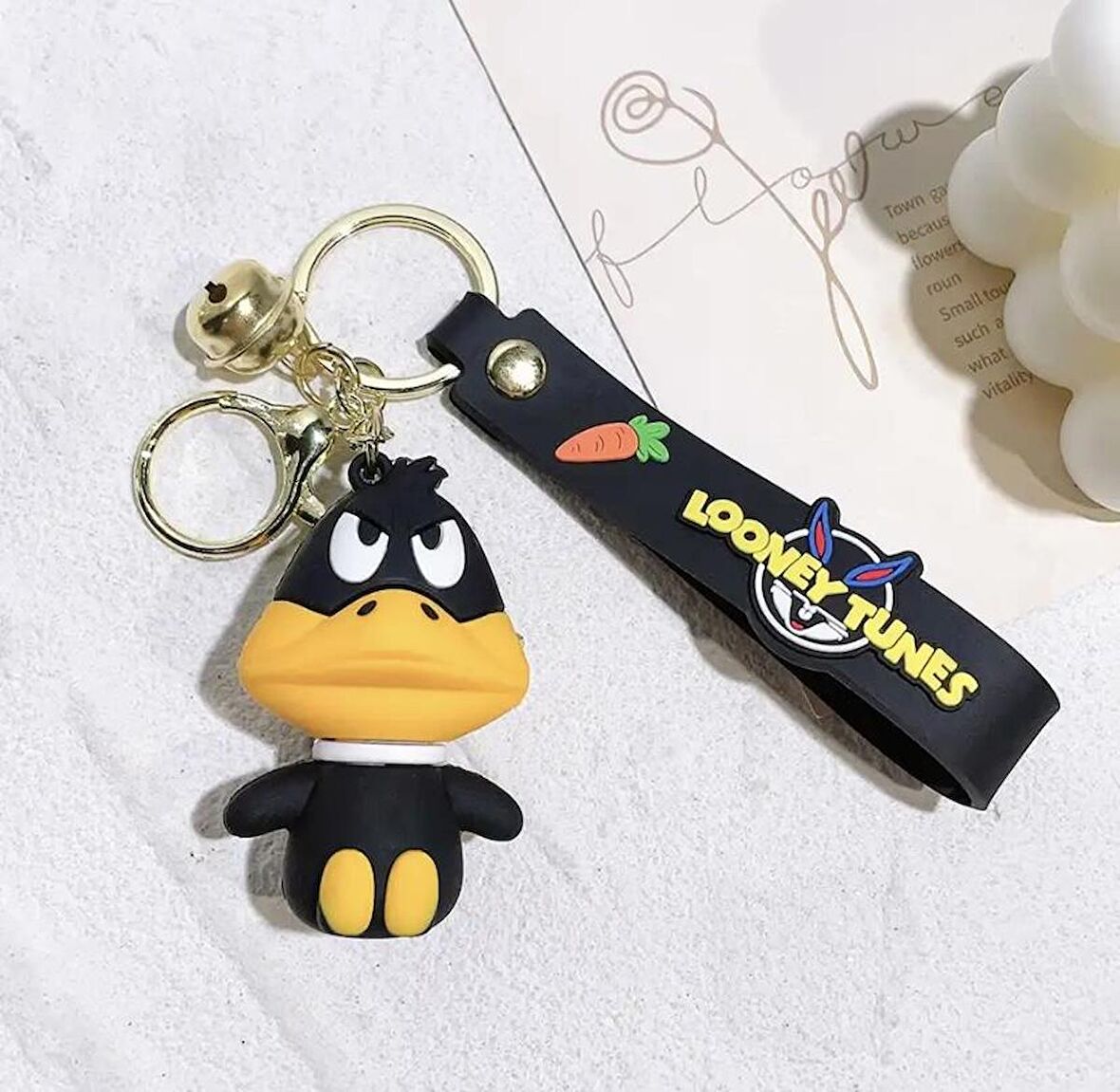 Disney Karakterleri Daffy Duck  Silikon Anahtralık Çanta Süsü