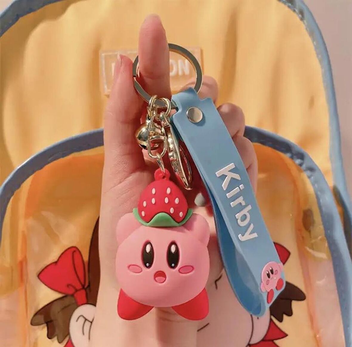 Anime Kirby Silikon Anahtralık Çanta Süsü