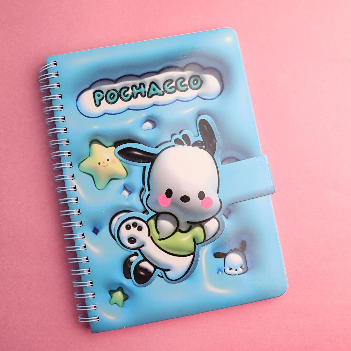 Sanrio  Pochacco Mıknatıs Kapaklı  3D A5 Boyu Defter
