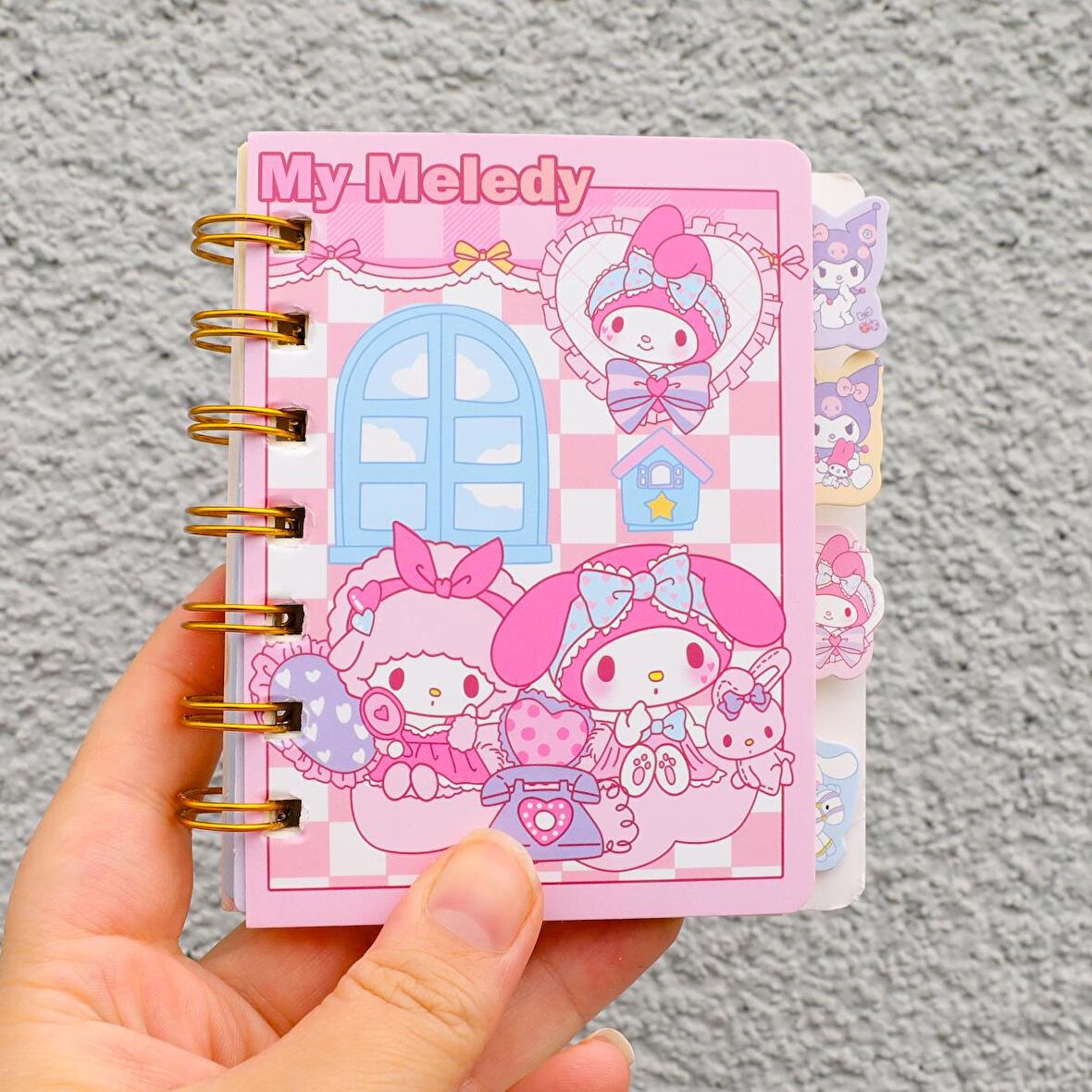 Sanrio Karakterler Mini Ayraçlı Defter