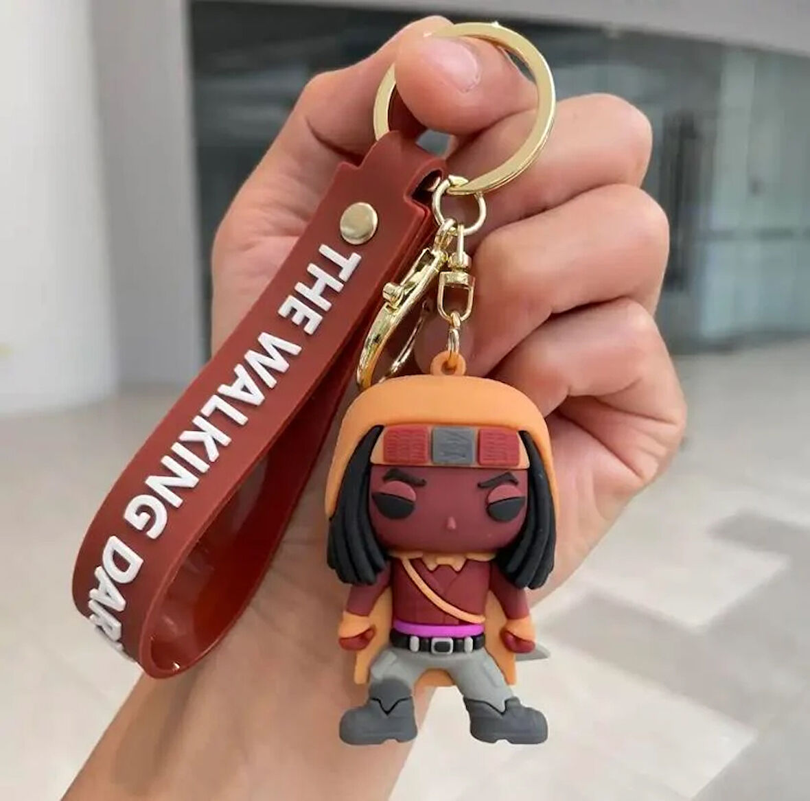 The Walking Dead Karakterleri Silikon Anahtarlık Çanta Süsü Model 2