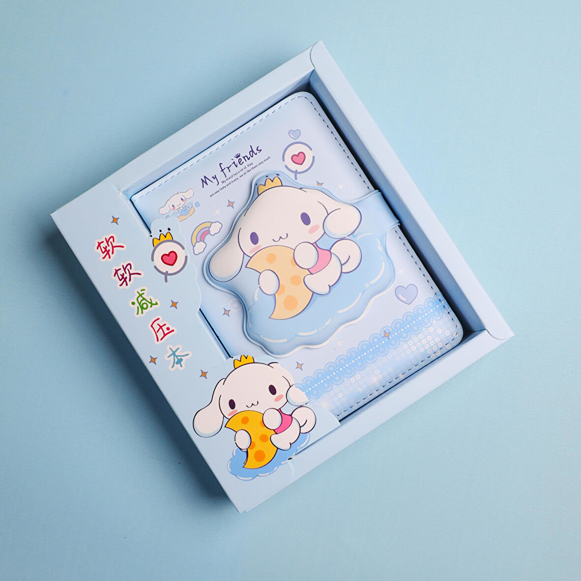 Kawaii Sanrio  Karakterleri Mıknatıs Kapaklı  Kutulu Defter