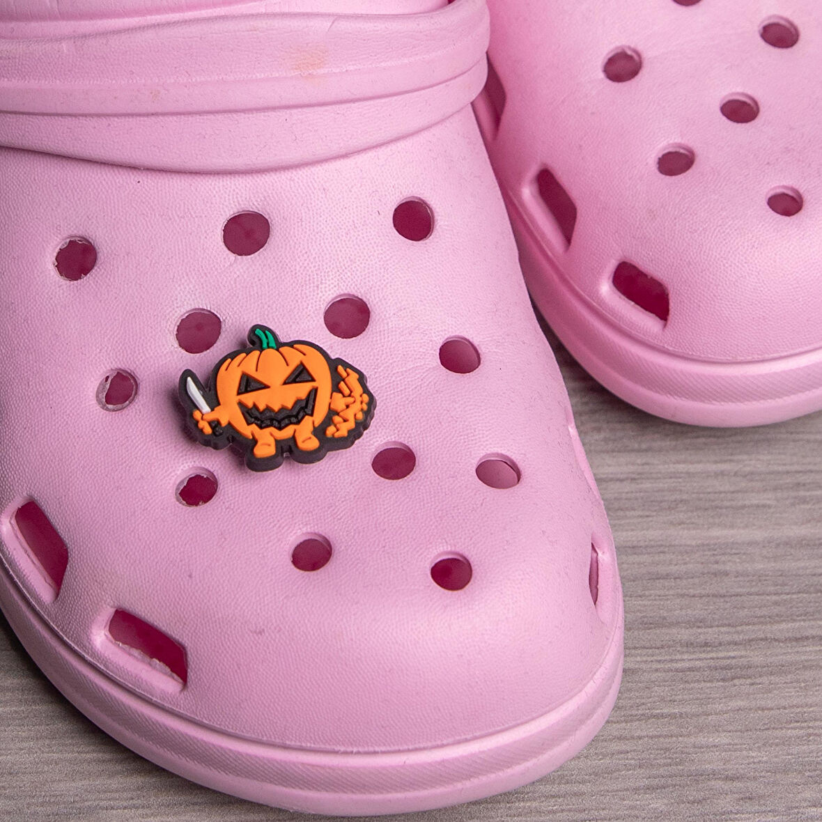 Halloween Bal Kabağı Temalı  Jibbitz Terlik Süsü