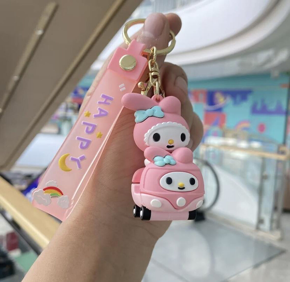 Sanrio Karakterleri Araba Tasarımlı Anahtarlık