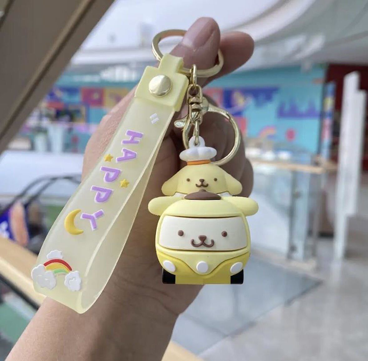 Sanrio Karakterleri Araba Tasarımlı Anahtarlık