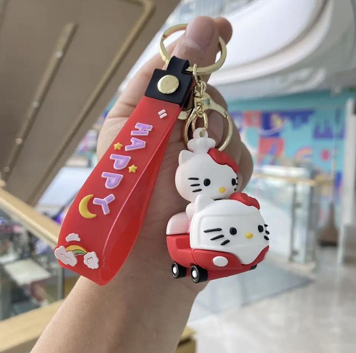 Sanrio Karakterleri Araba Tasarımlı Anahtarlık